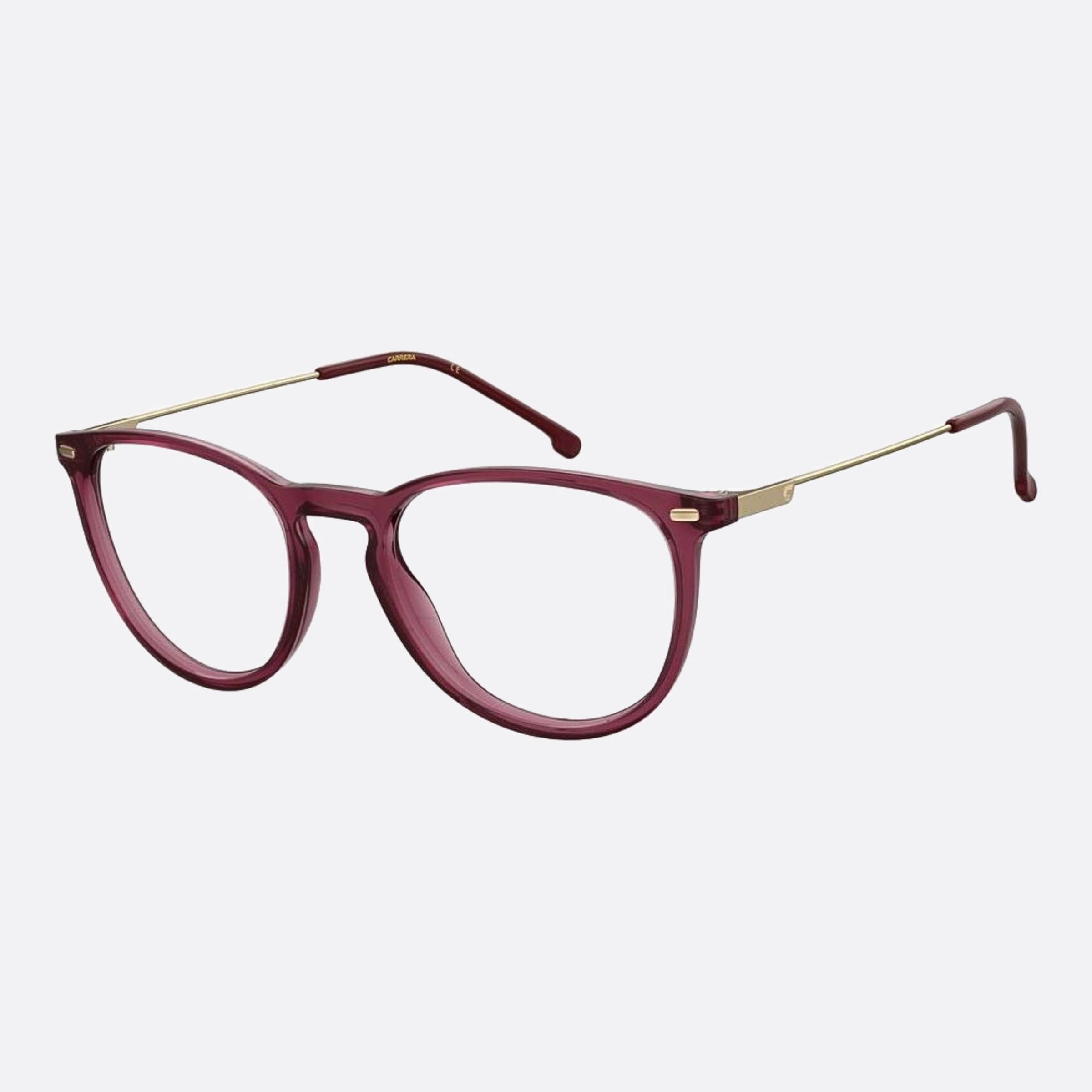 Carrera 50mm Carrera 2050t Lhf Red Round Unisex Eyeglasses - Main View