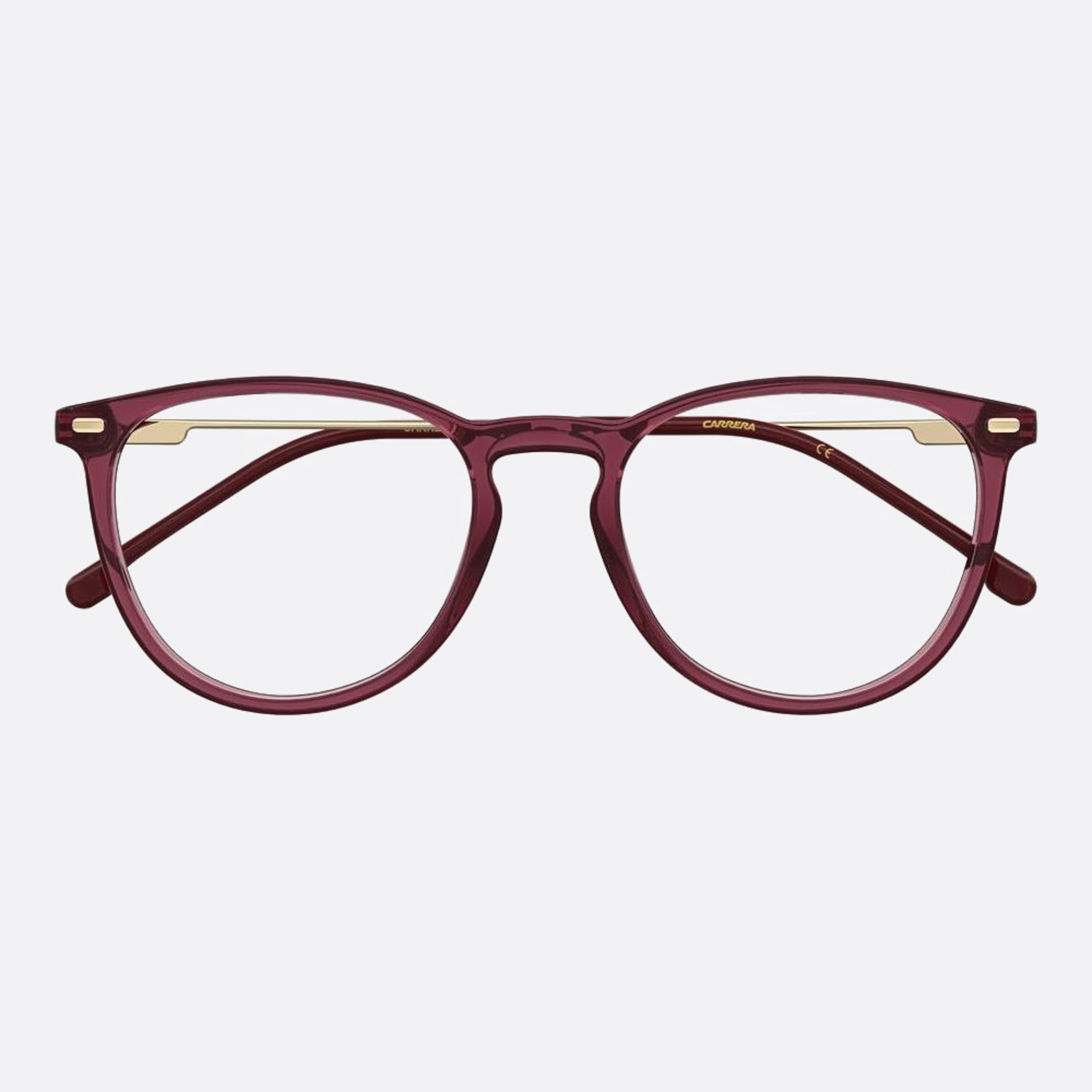 Carrera 50mm Carrera 2050t Lhf Red Round Unisex Eyeglasses - Side View