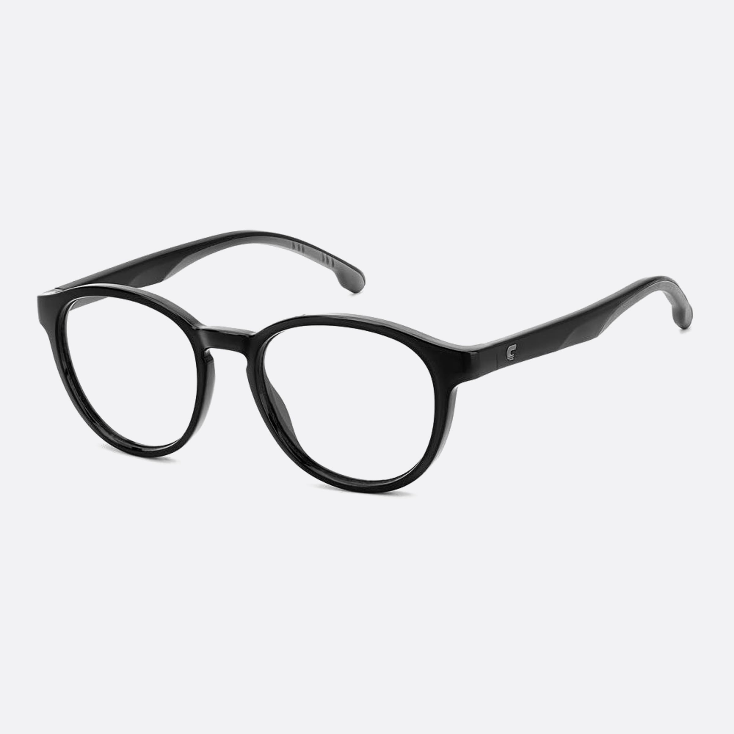 Carrera 48mm Carrera 2052t 08a Black Round Unisex Eyeglasses - Side View