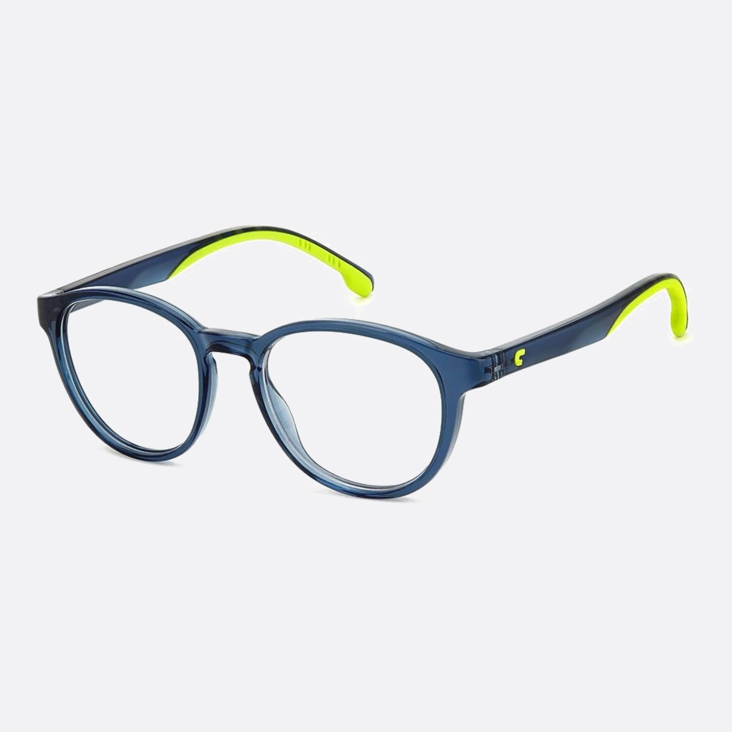 Carrera 48mm Carrera 2052t Rnb Blue Round Unisex Eyeglasses - Side View