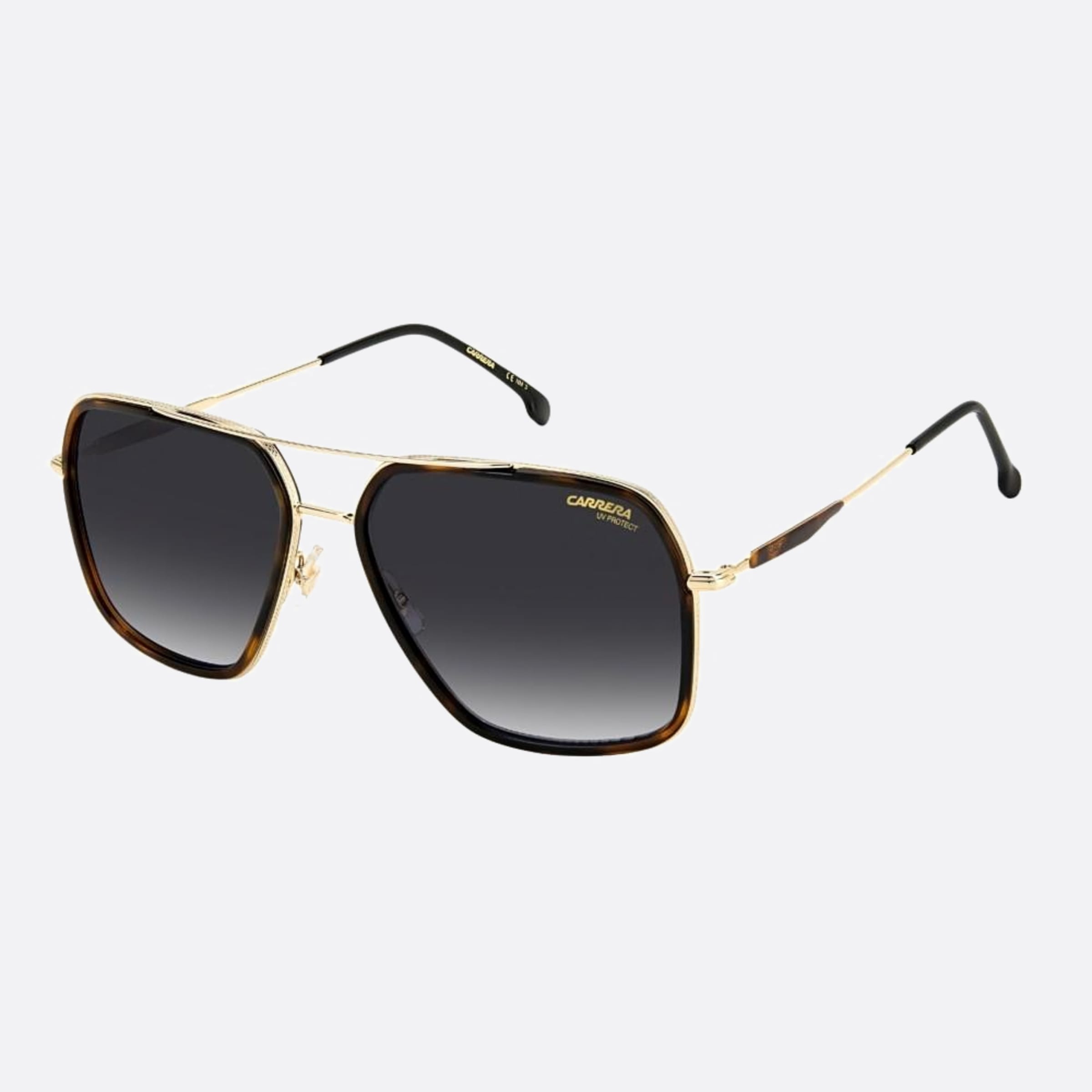 Carrera 59mm Carrera Havana Geometric Men Sunglasses - Side View