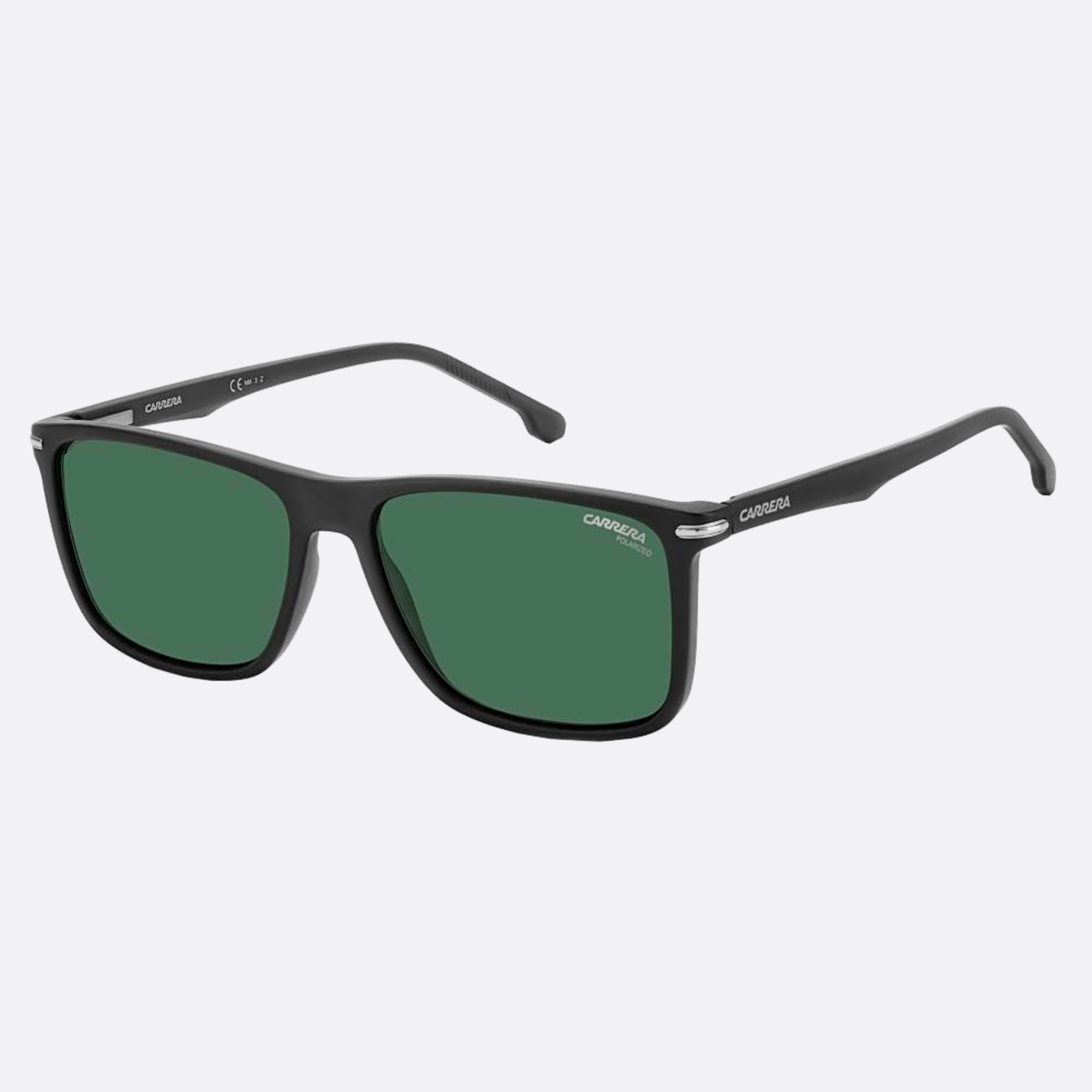 Carrera 57mm Carrera Black Squared Polarized Men Sunglasses - Side View