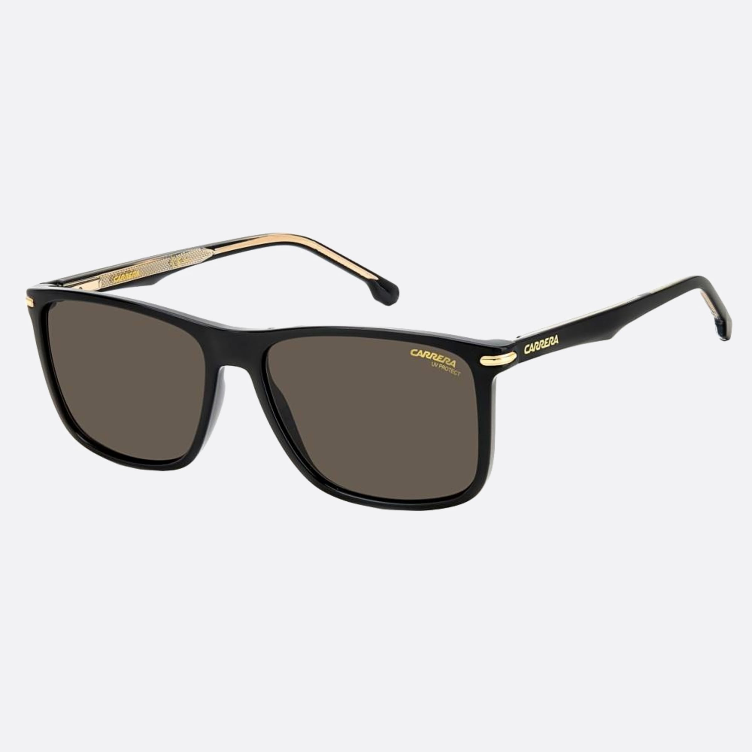 Carrera 57mm Carrera Black Squared Men Sunglasses - Side View