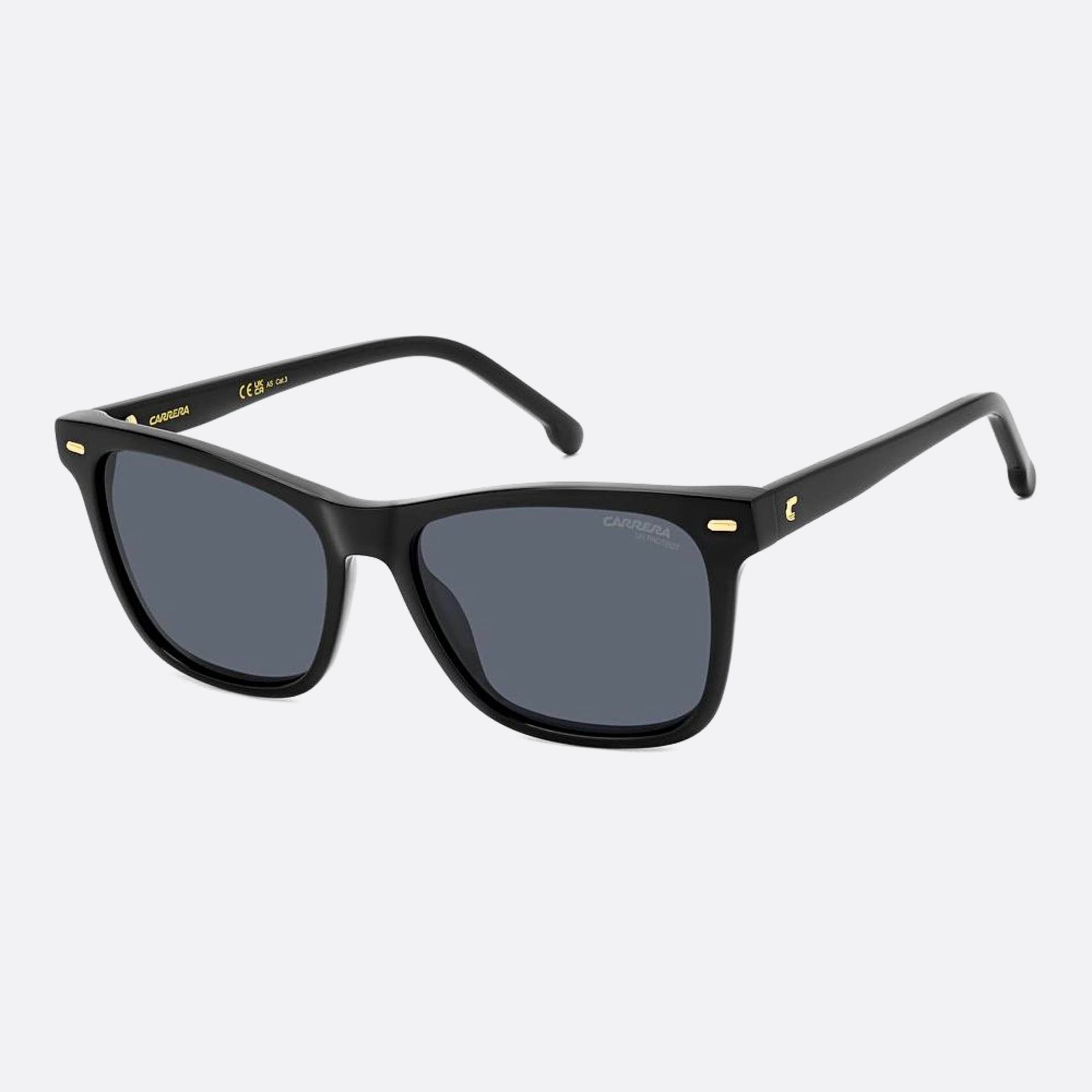 Carrera 54mm Carrera Black Squared Women Sunglasses - Side View