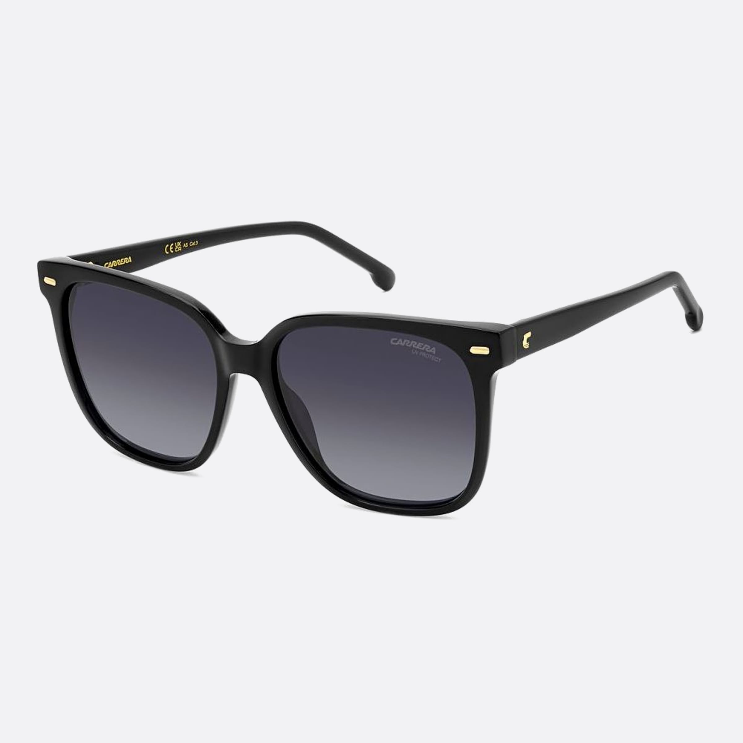 Carrera 55mm Carrera Black Squared Women Sunglasses - Side View