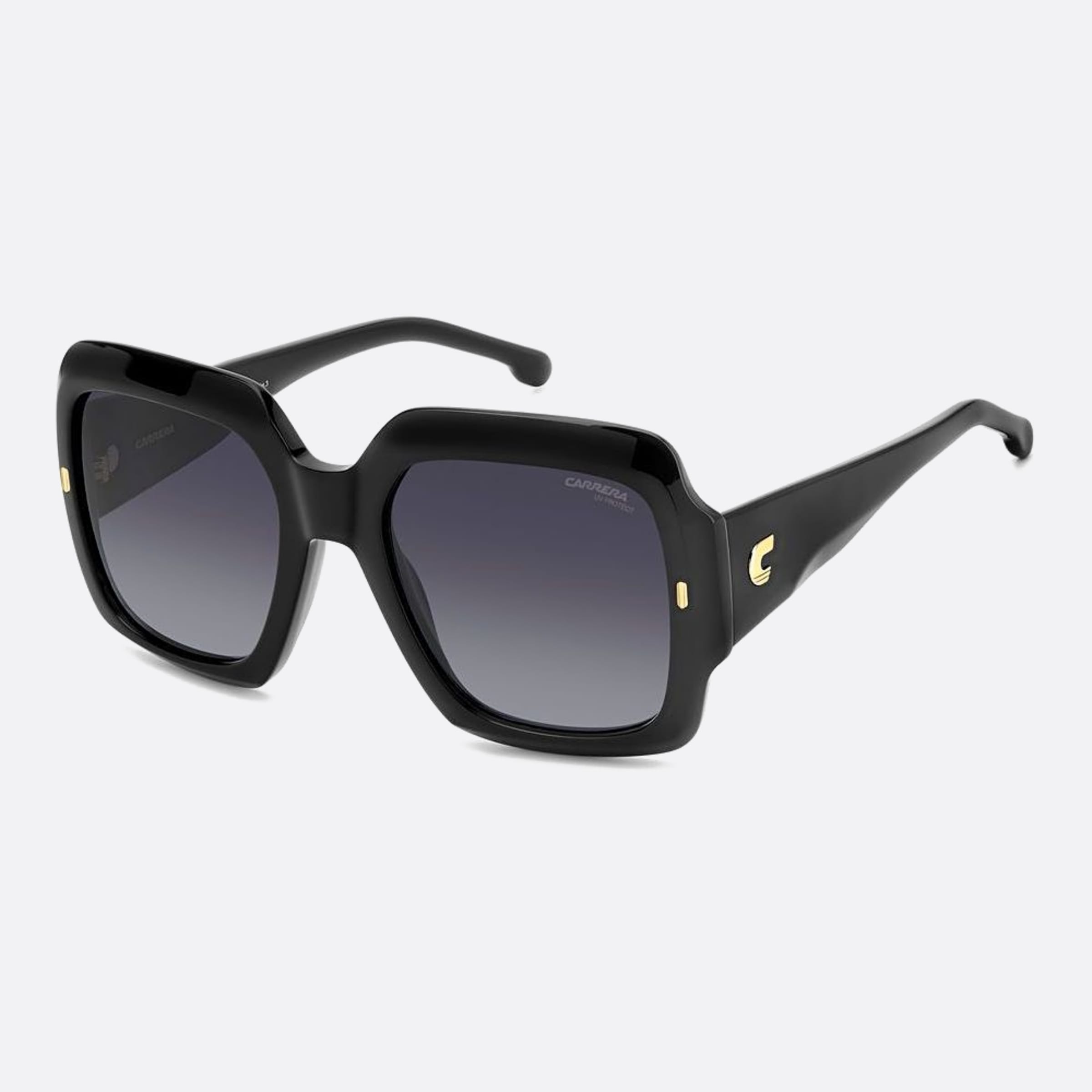 Carrera 54mm Carrera Black Squared Women Sunglasses - Side View
