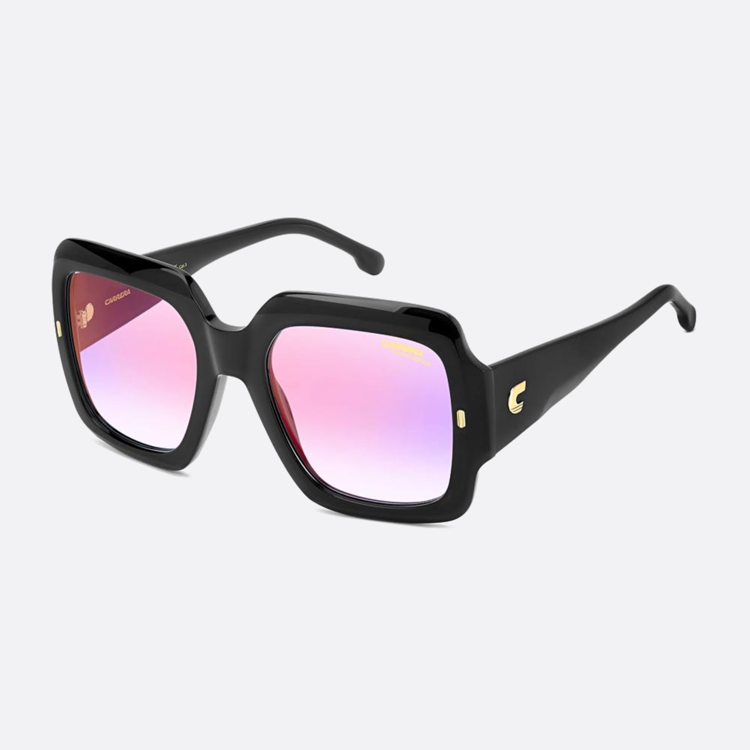 Carrera 54mm Carrera Black Squared Women Sunglasses - Side View