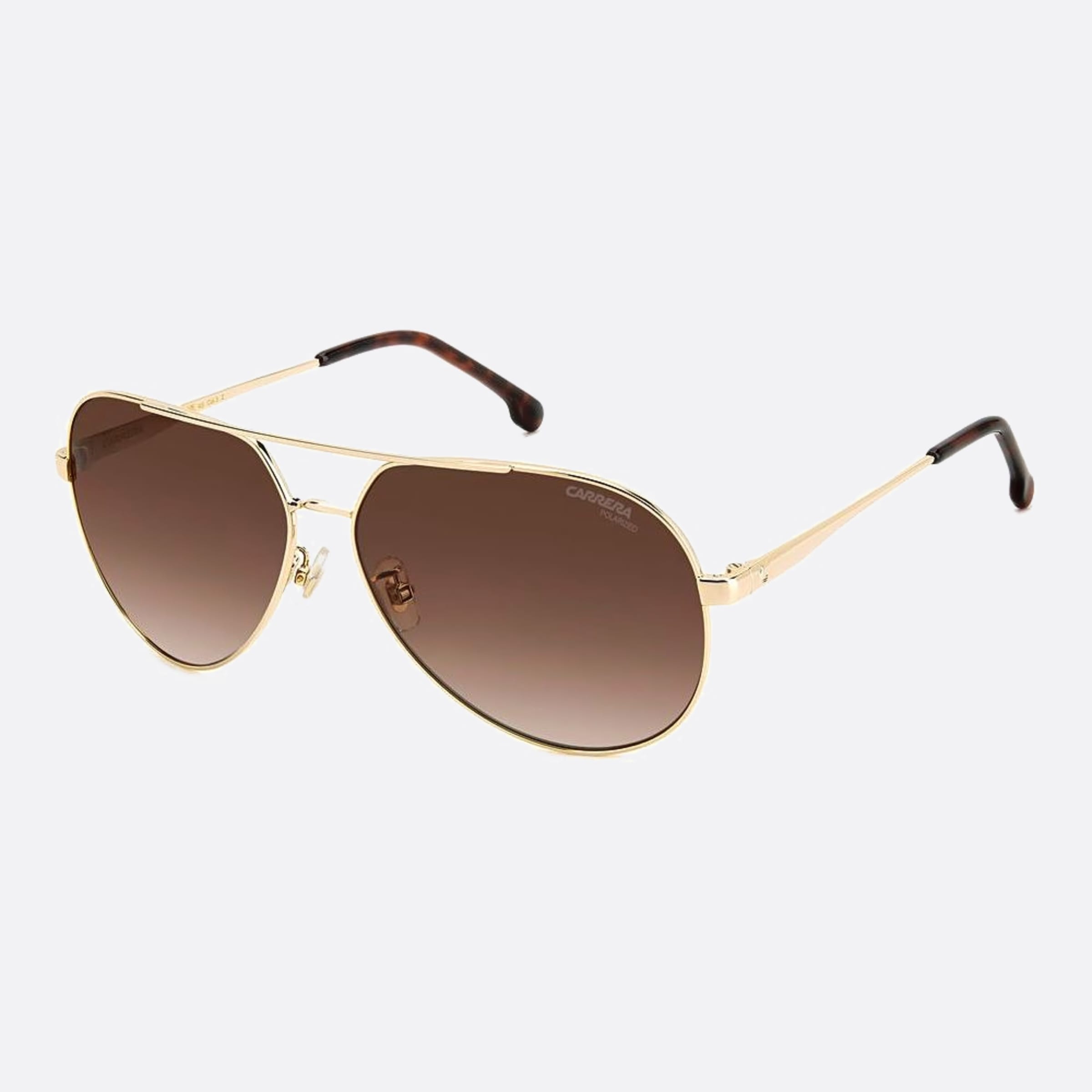 Carrera 63mm Carrera 06j Gold Pilot Polarized Women Sunglasses - Side View