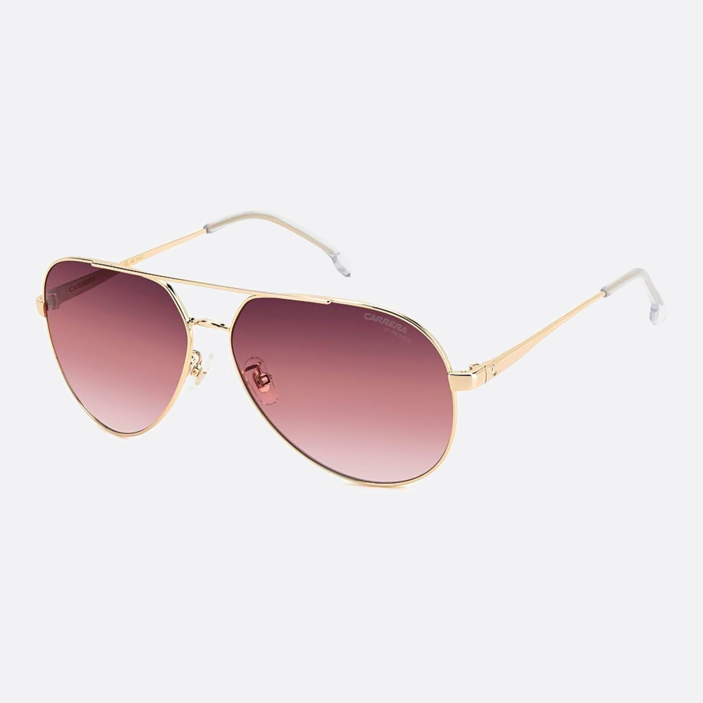 Carrera 63mm Carrera Noa Gold Pilot Women Sunglasses - Side View