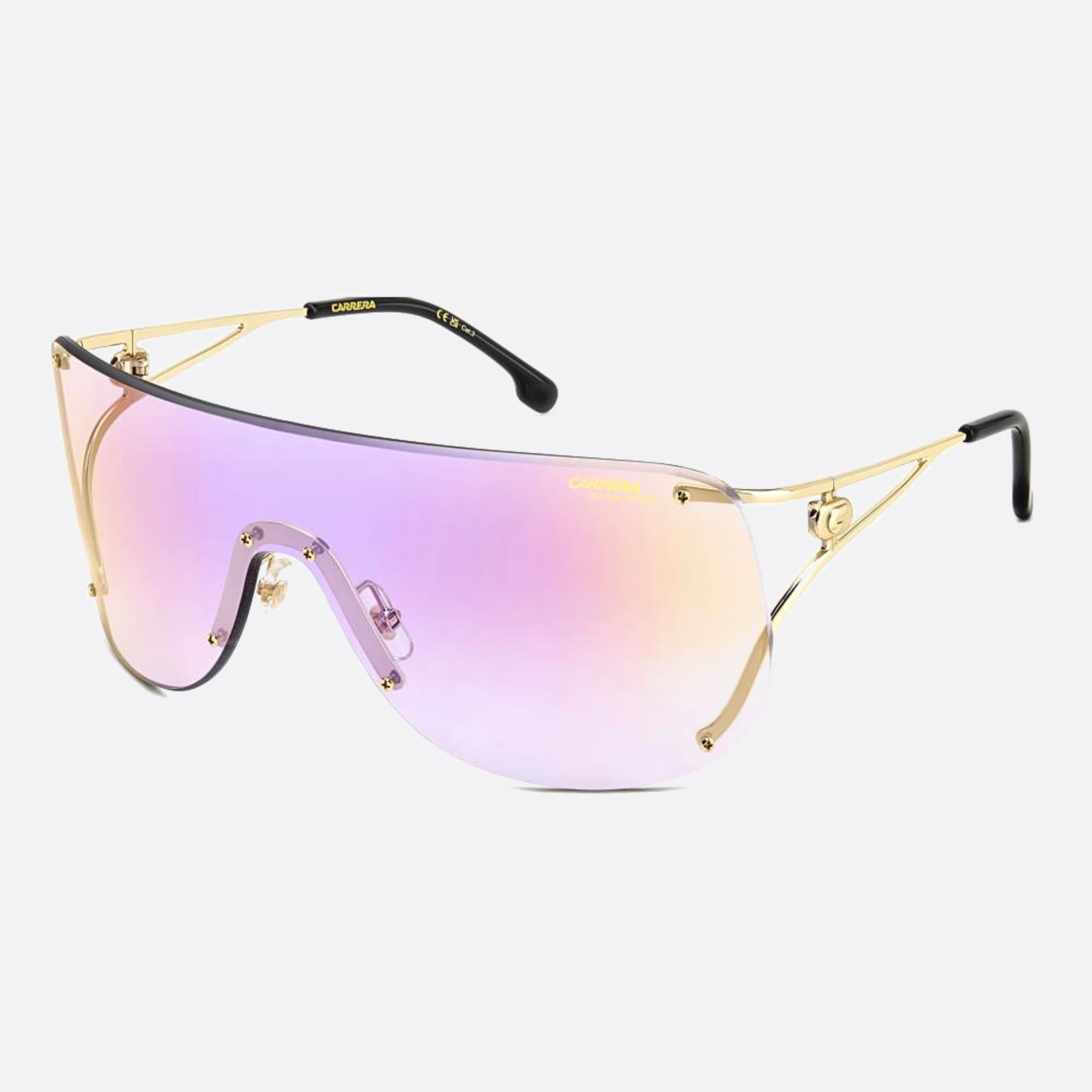 Carrera 99mm Carrera Rhl Gold Shield Women Sunglasses - Side View