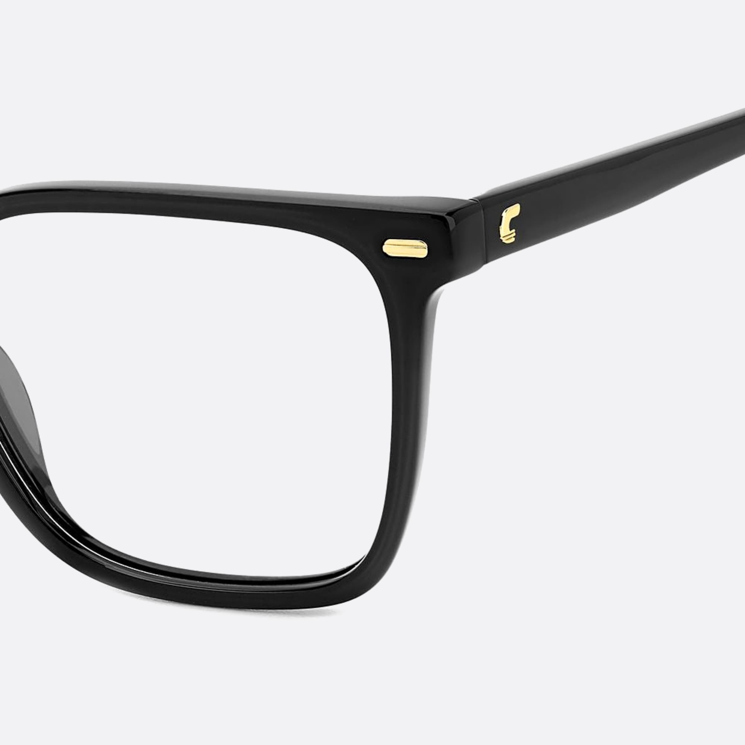 Carrera 53mm Carrera Black Squared Women Eyeglasses - Detail View