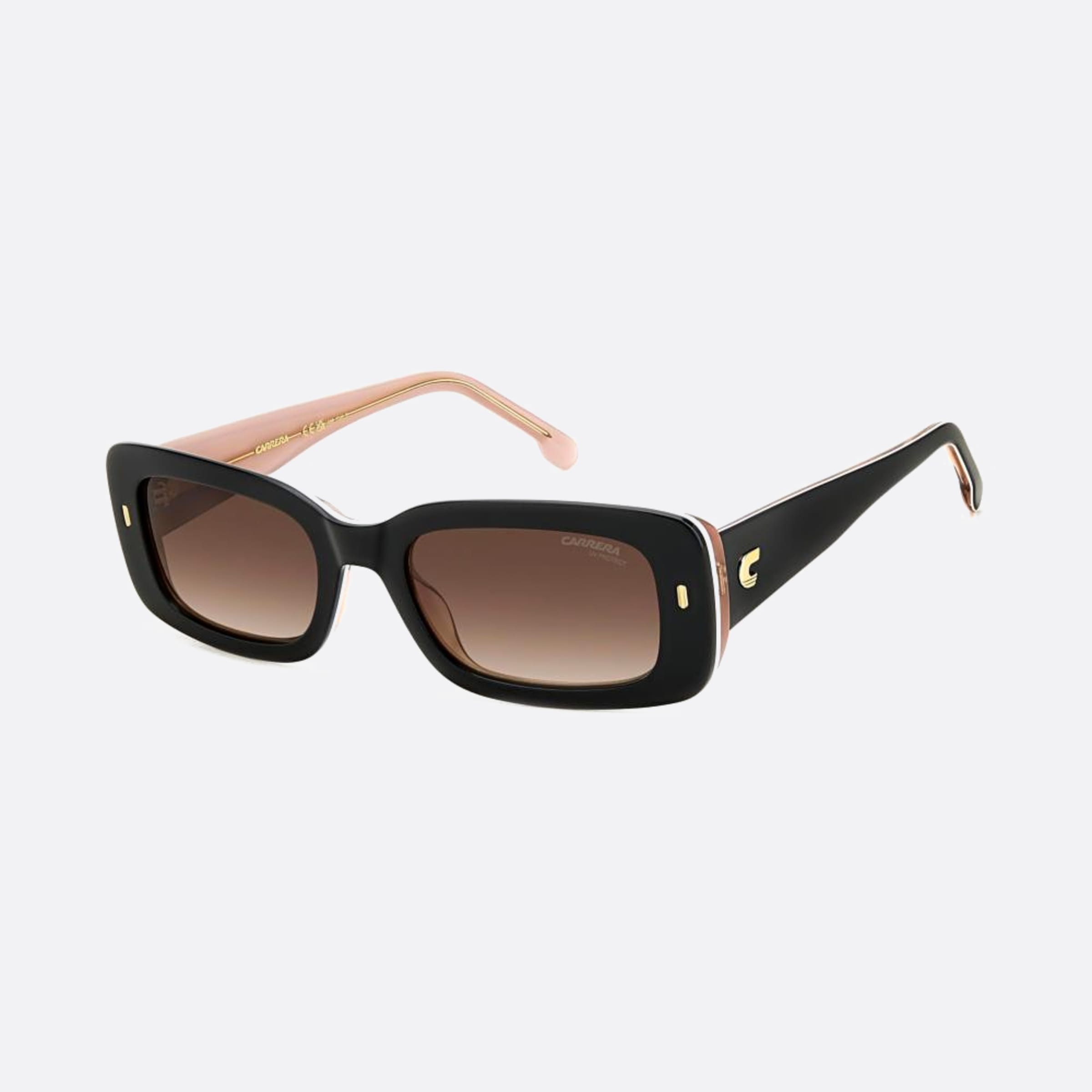 Carrera 53mm Carrera Kdx Black Squared Women Sunglasses - Side View
