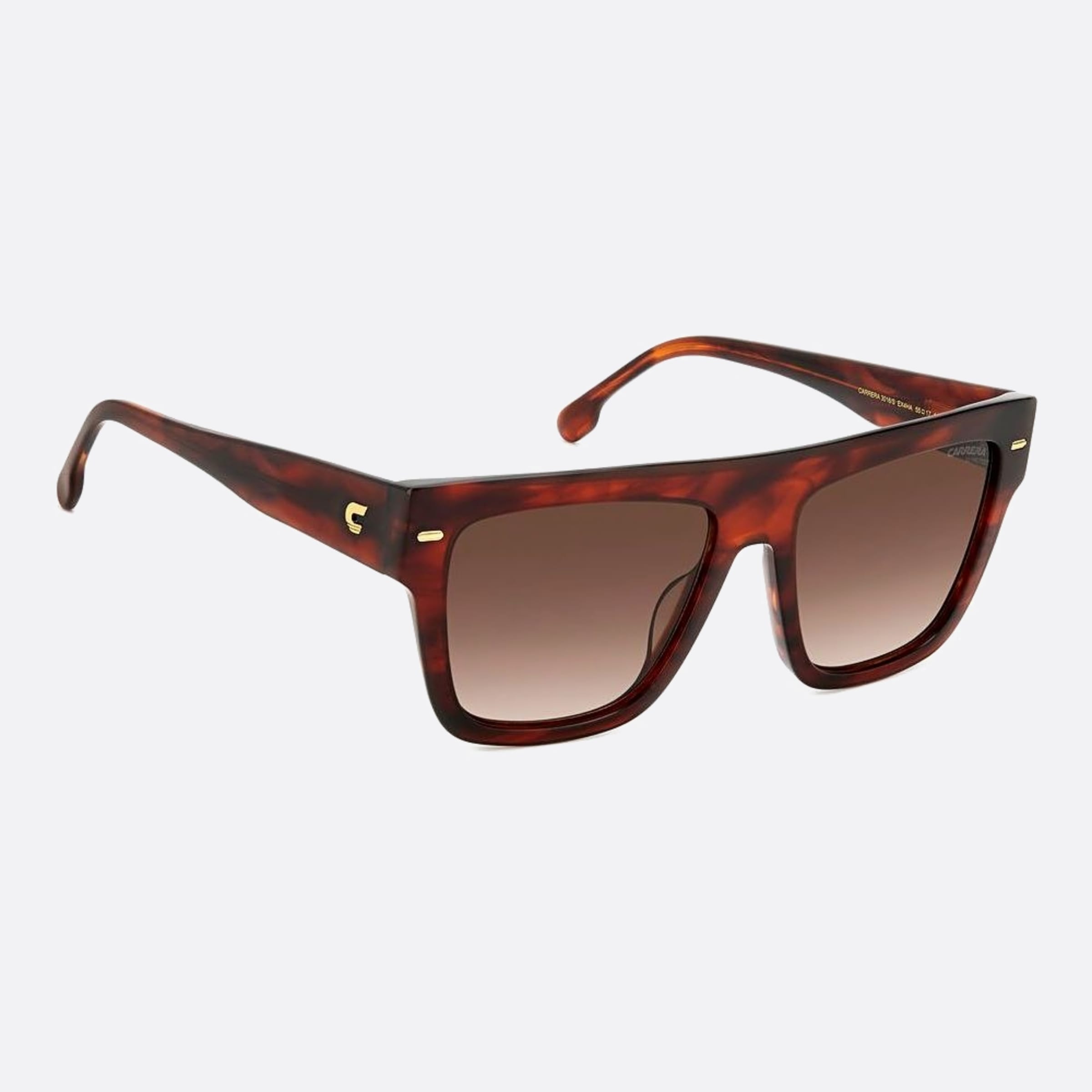 Carrera 55mm Carrera Ex4 Havana Geometric Women Sunglasses - Detail View