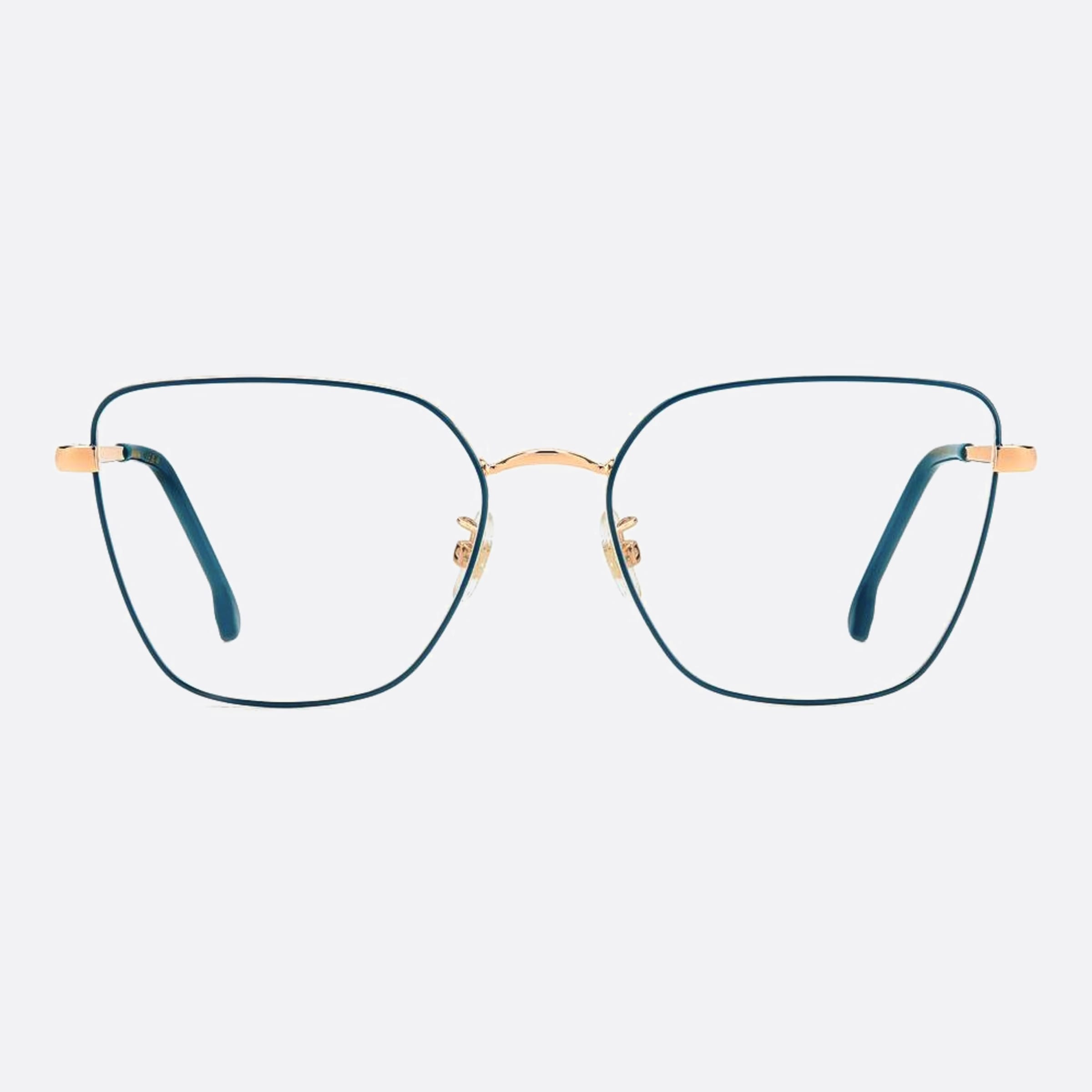 Carrera 55mm Carrera Oga Blue Geometric Women Eyeglasses - Main View