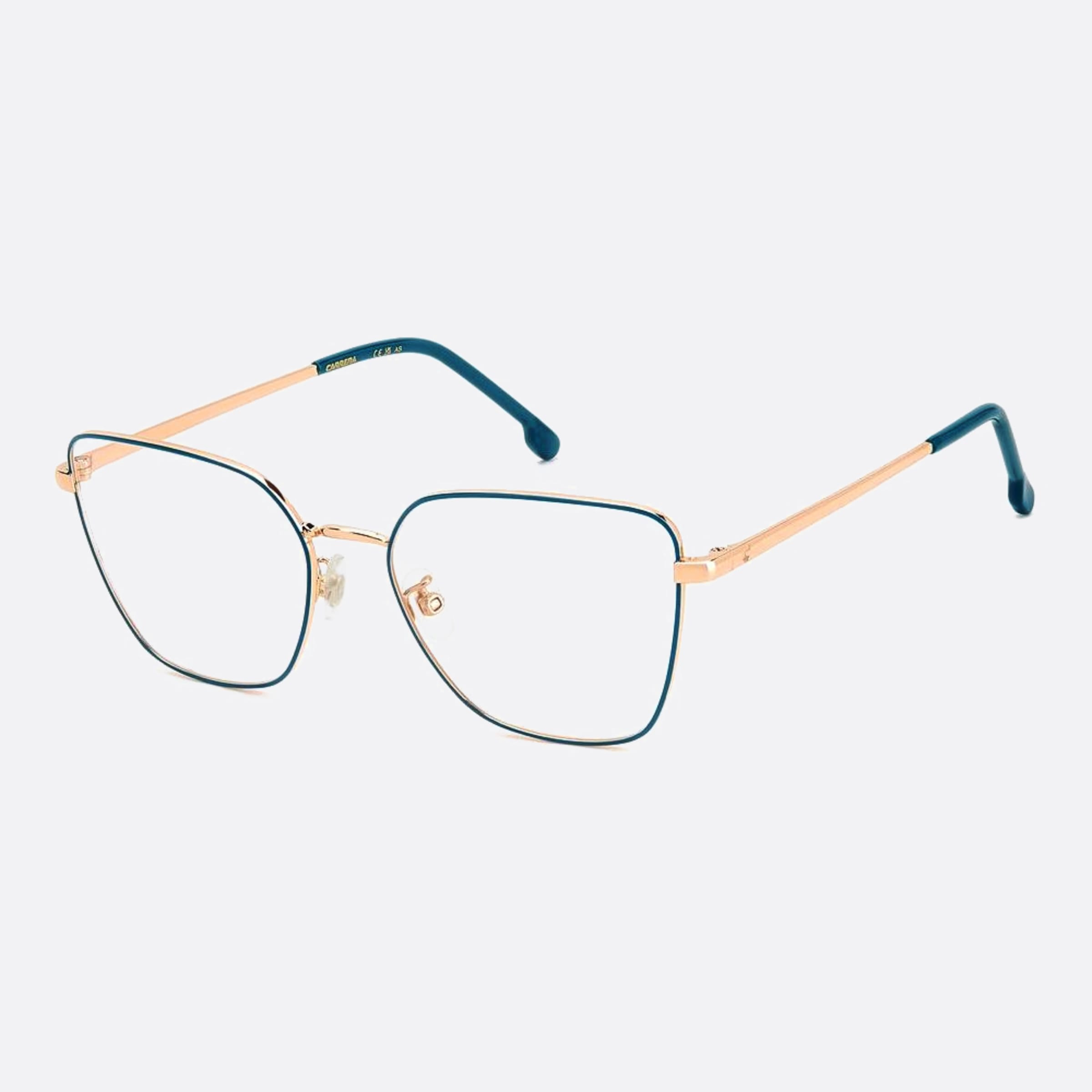 Carrera 55mm Carrera Oga Blue Geometric Women Eyeglasses - Side View