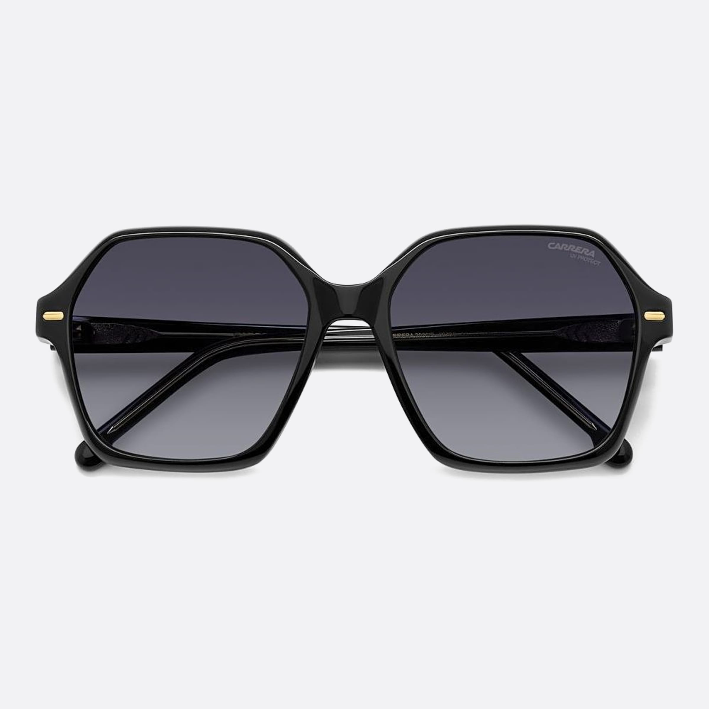 Carrera 56mm Carrera Black Squared Women Sunglasses - Detail View