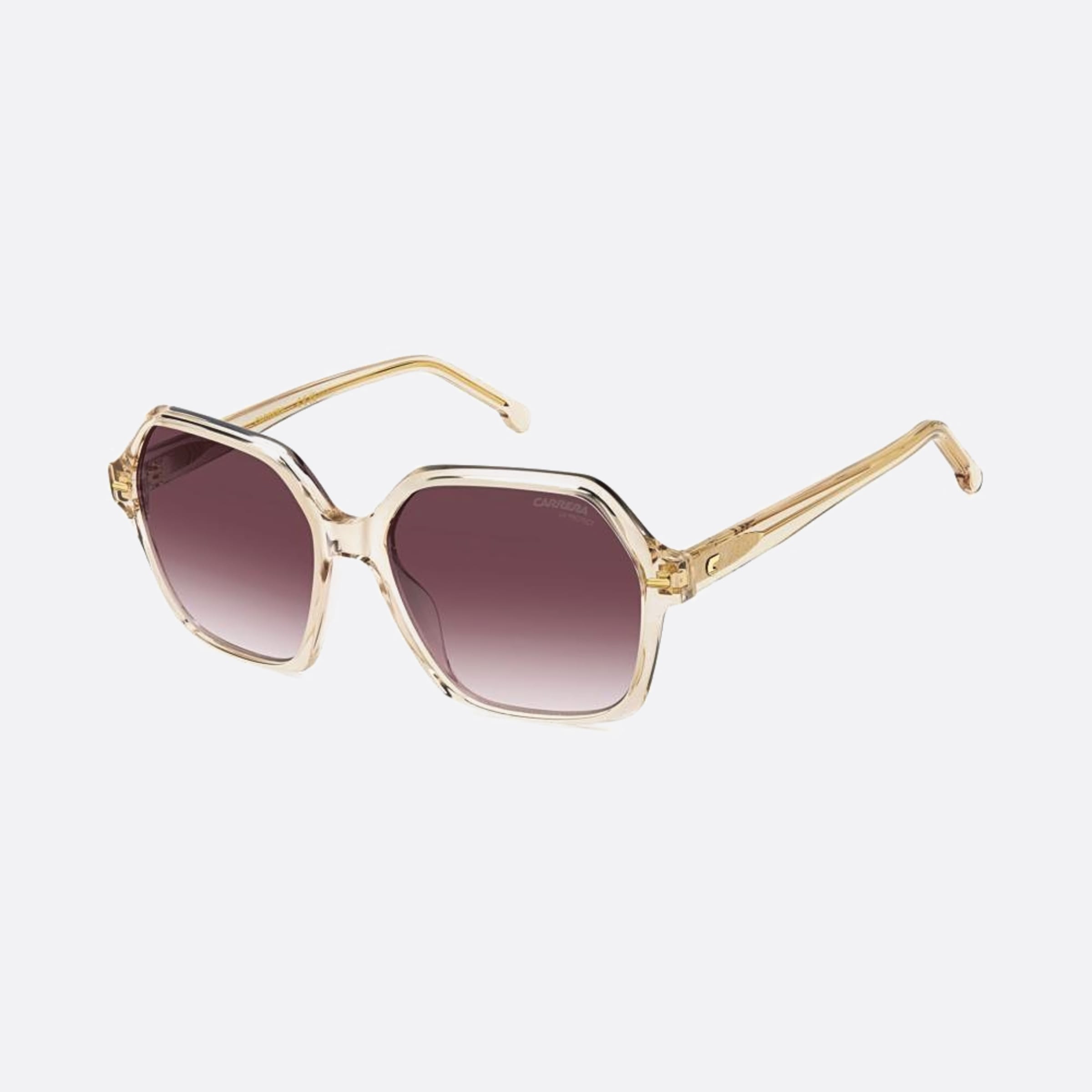 Carrera 56mm Carrera Ham Rose Gold Squared Women Sunglasses - Side View