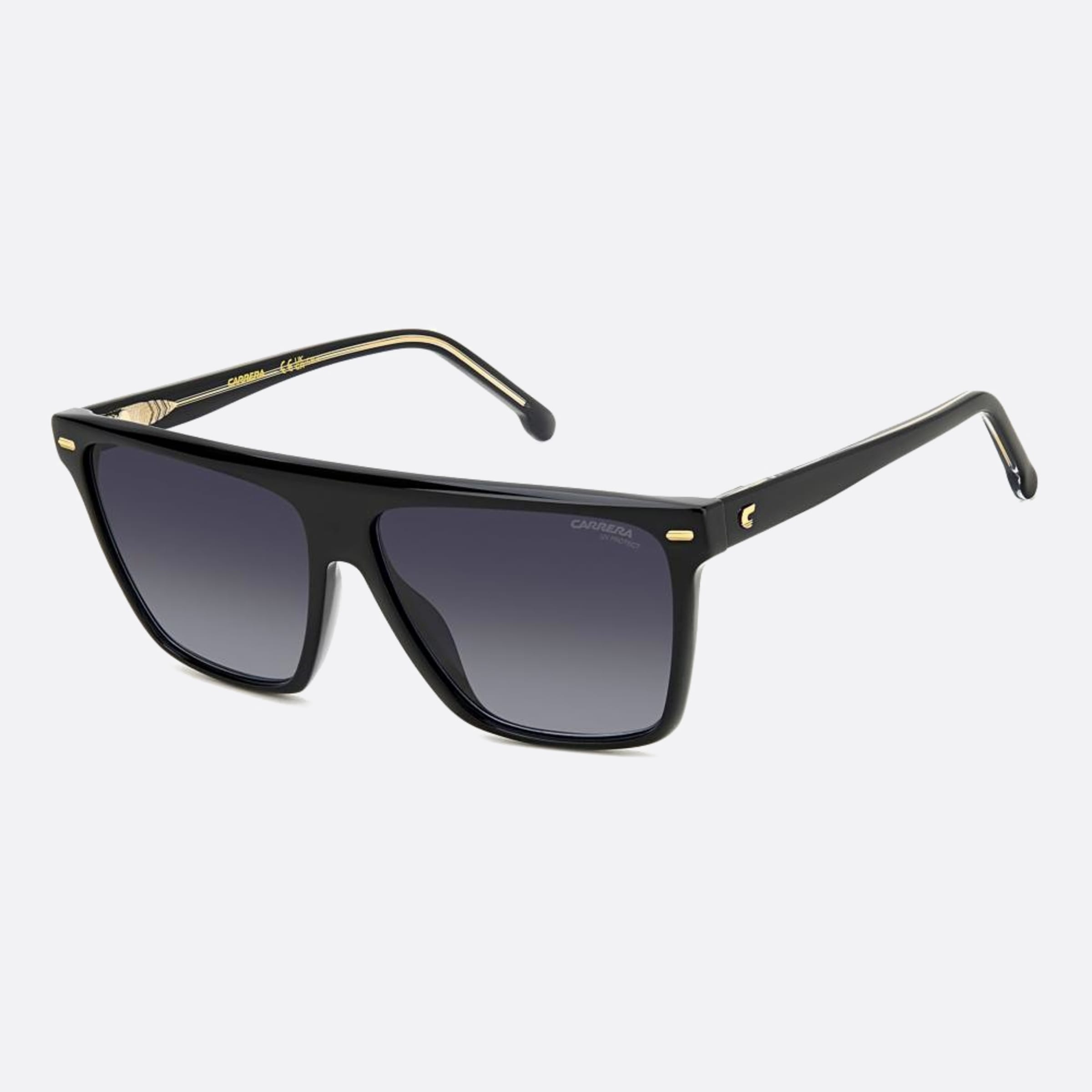 Carrera 58mm Carrera Black Squared Women Sunglasses - Side View