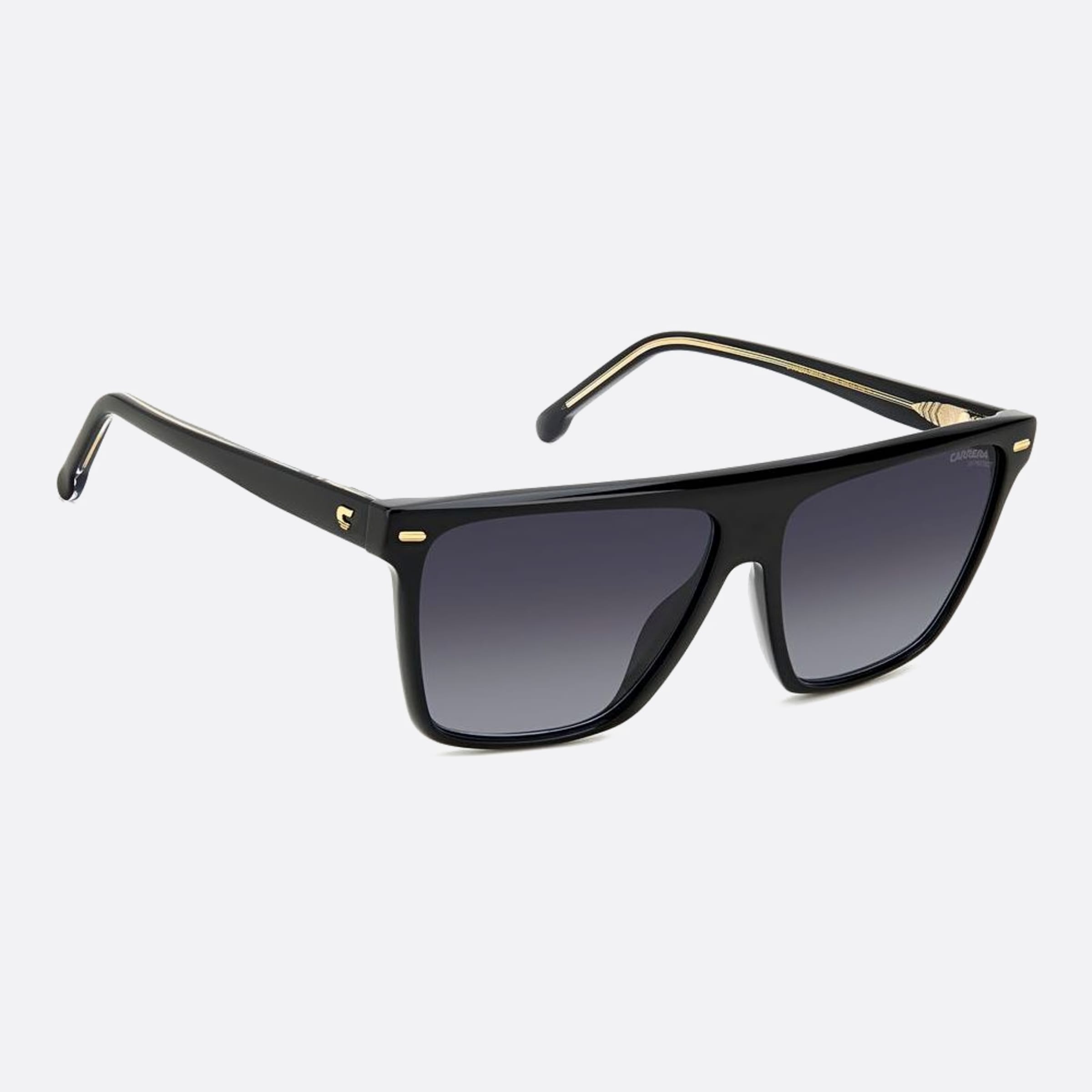 Carrera 58mm Carrera Black Squared Women Sunglasses - Detail View