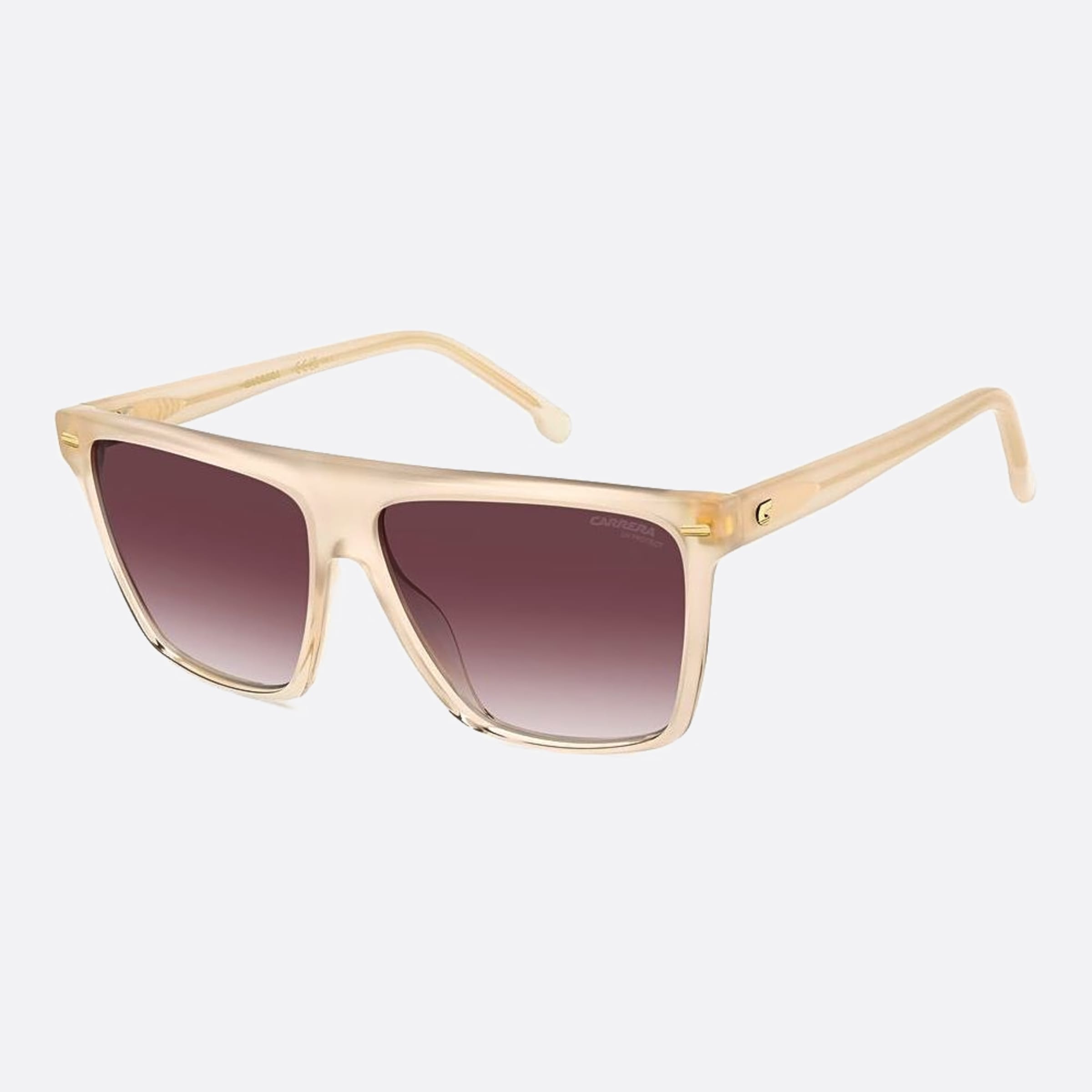 Carrera 58mm Carrera Szj White Squared Women Sunglasses - Side View
