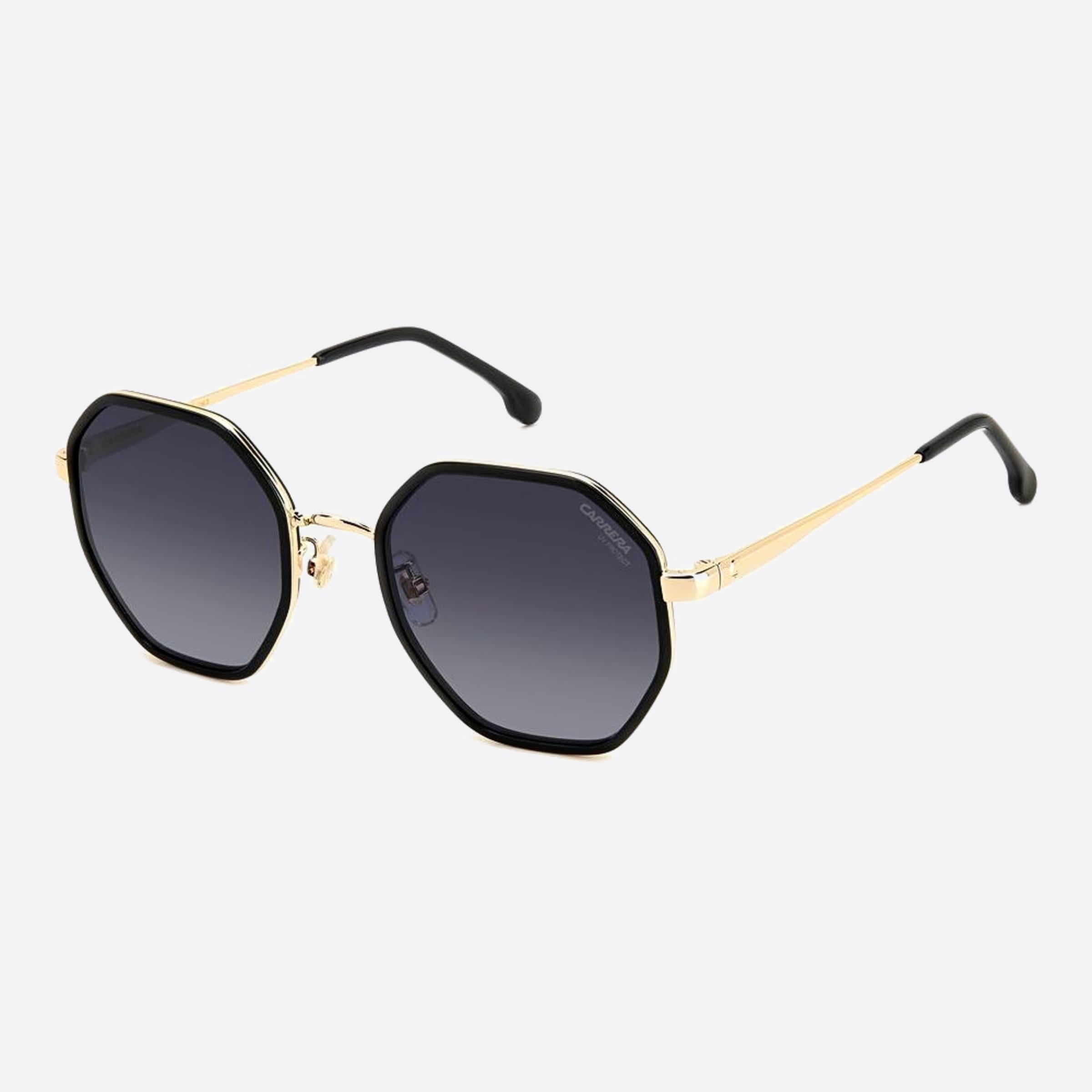 Carrera 53mm Carrera Black Geometric Women Sunglasses - Side View