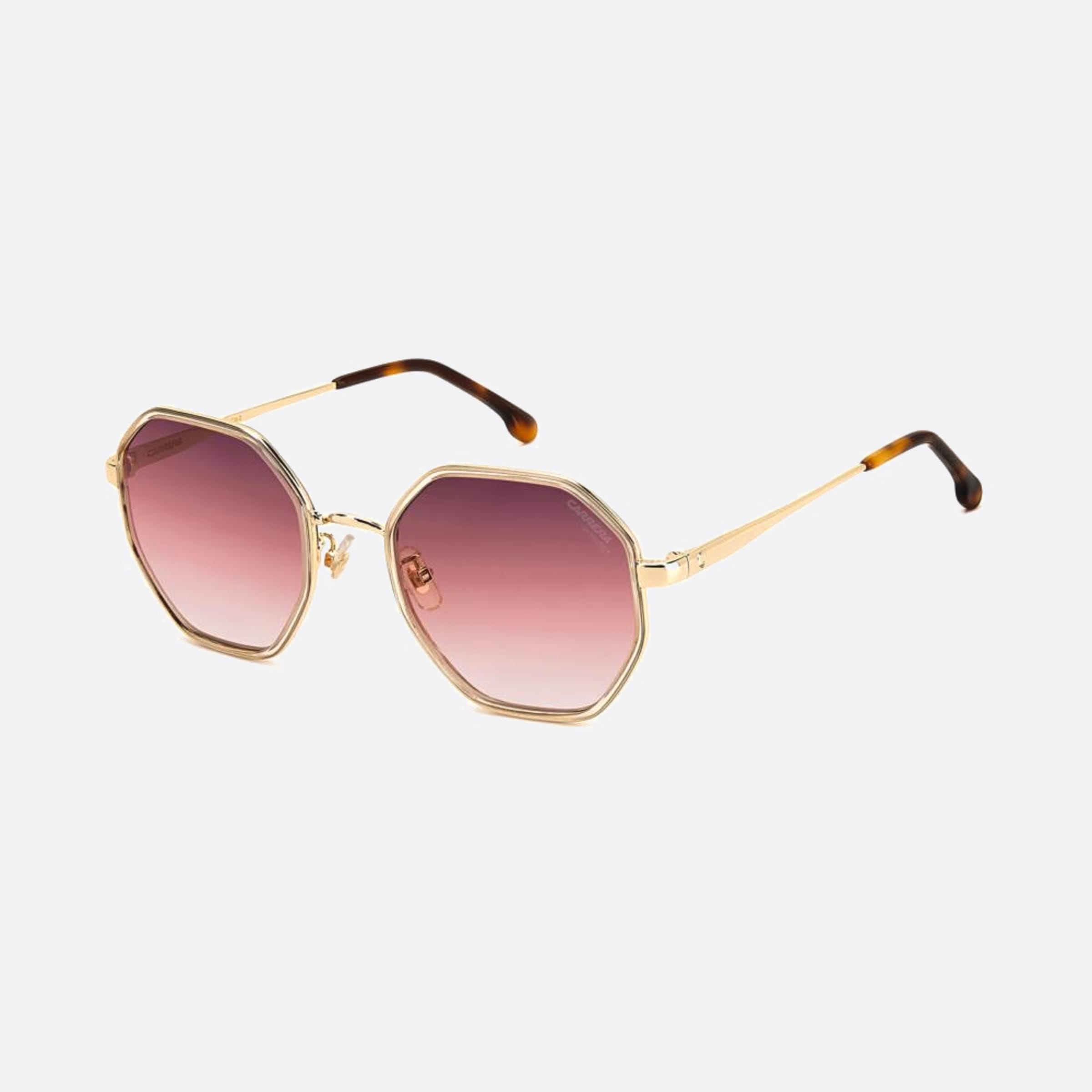 Carrera 53mm Carrera Ham Rose Gold Geometric Women Sunglasses - Side View