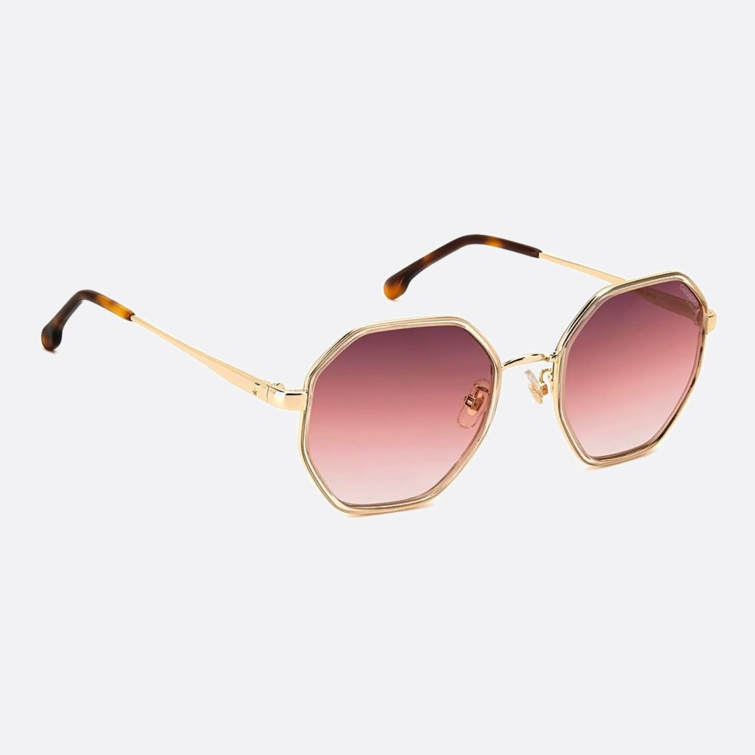 Carrera 53mm Carrera Ham Rose Gold Geometric Women Sunglasses - Detail View