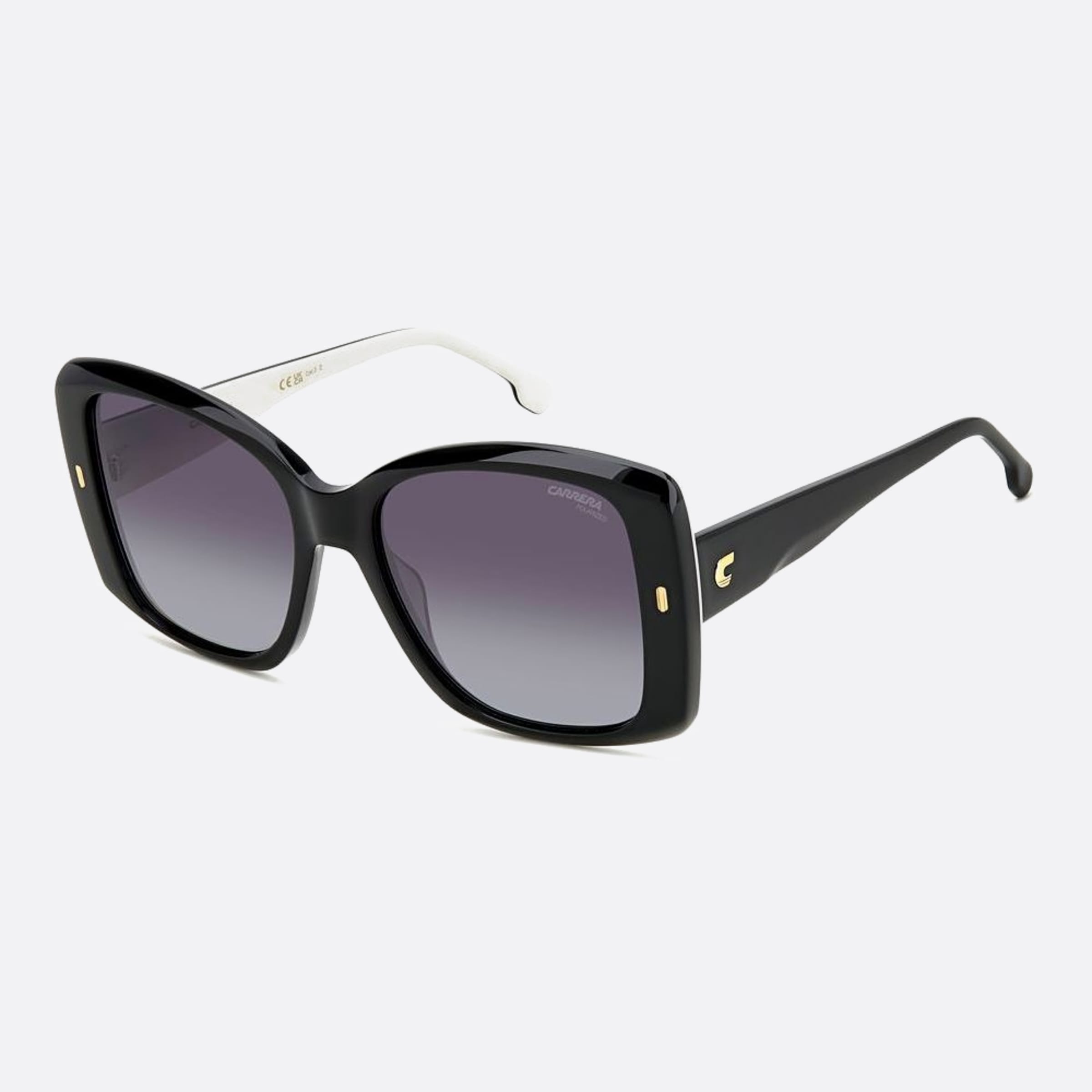 Carrera 56mm Carrera 80s Black Squared Polarized Women Sunglasses - Side View