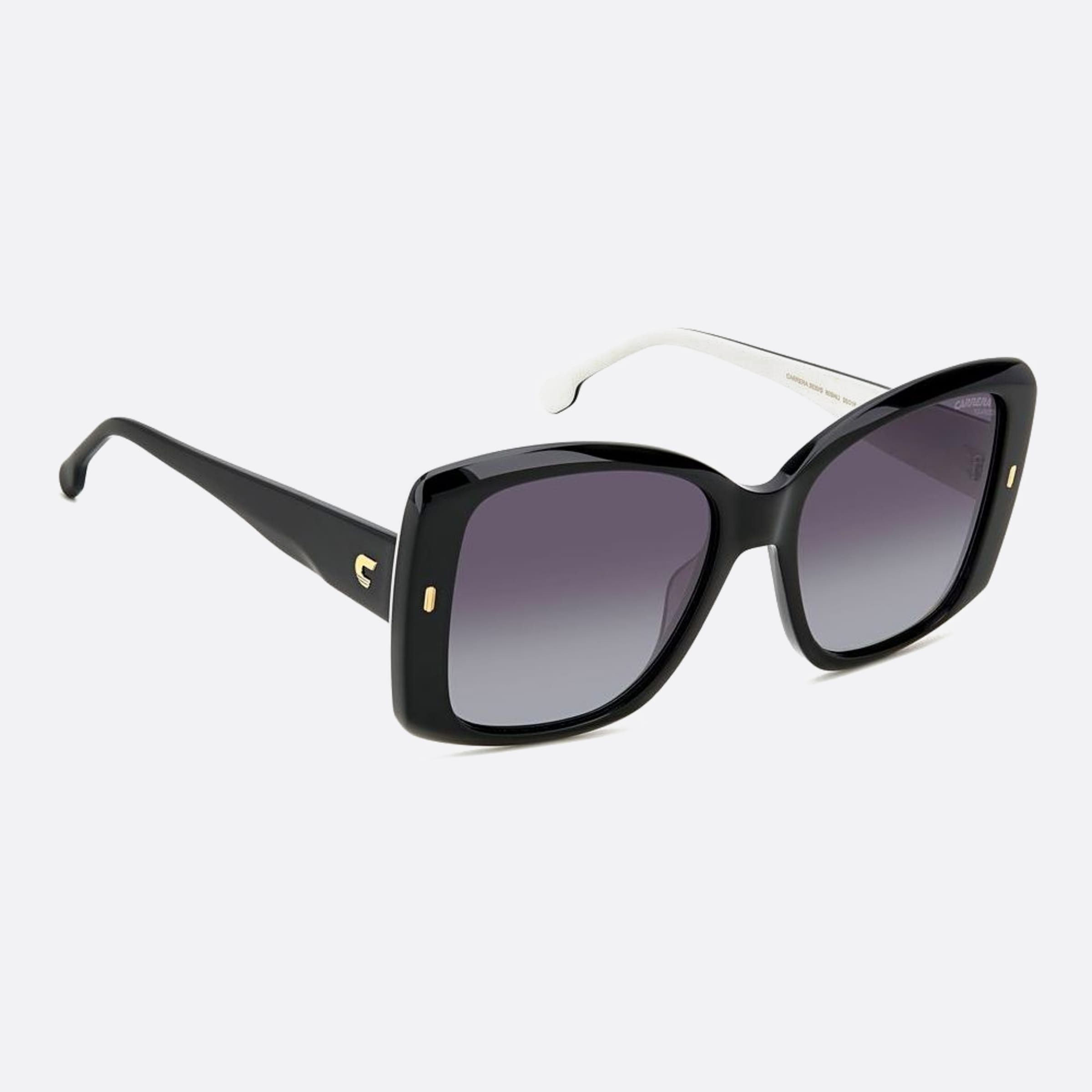 Carrera 56mm Carrera 80s Black Squared Polarized Women Sunglasses - Detail View