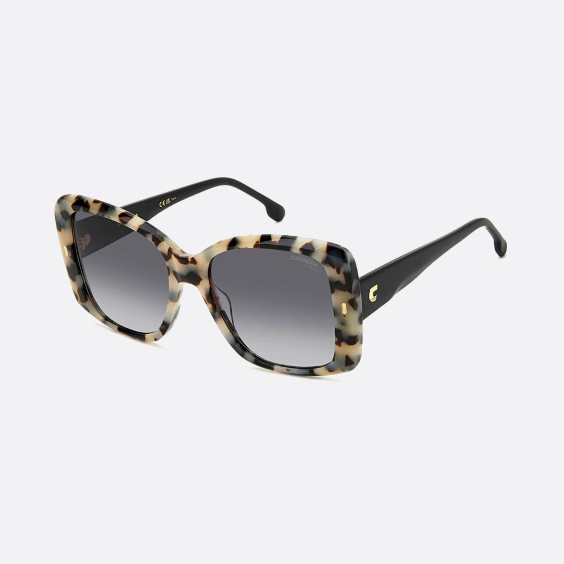 Carrera 56mm Carrera Ahf Havana Squared Women Sunglasses - Side View