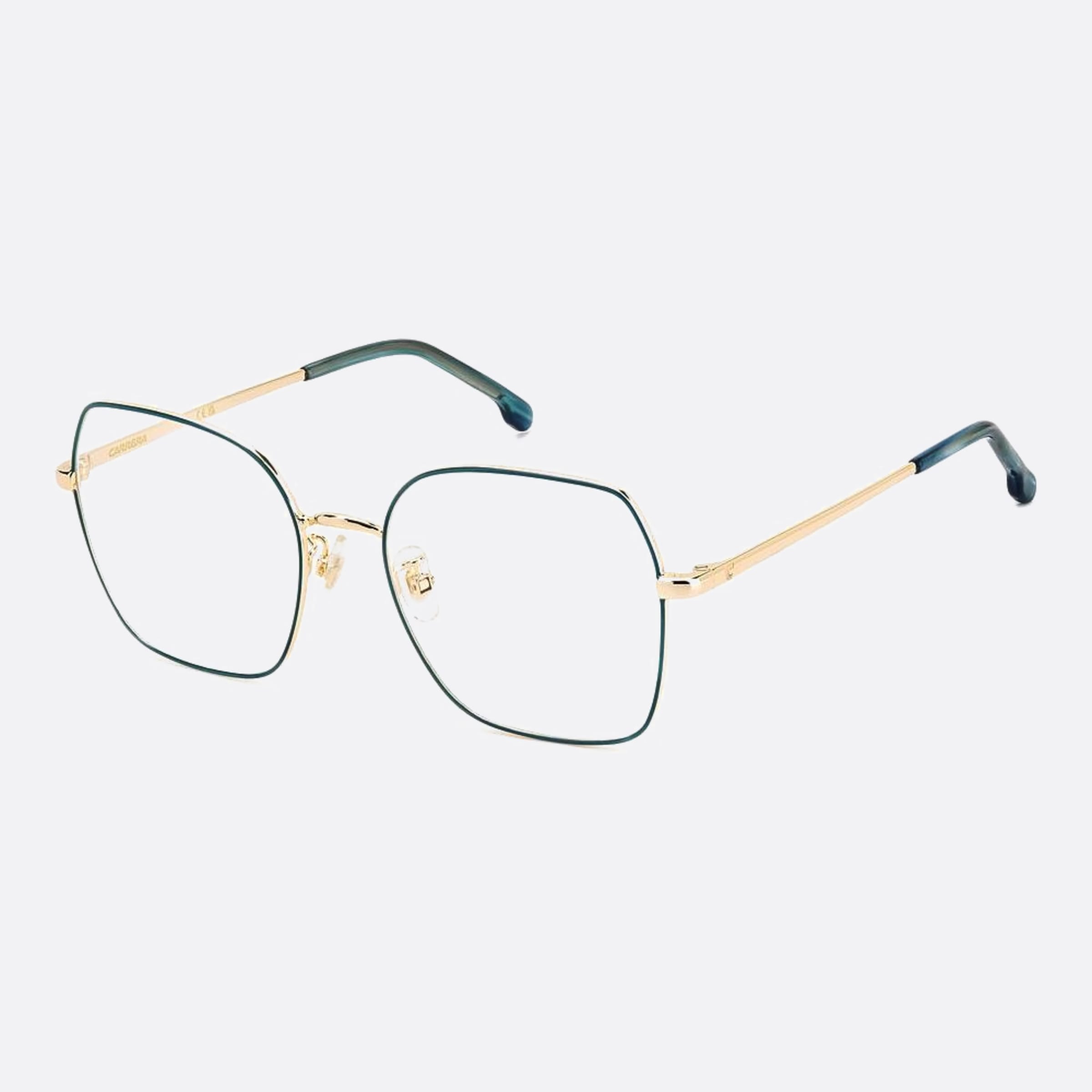 Carrera 53mm Carrera Pef Green Geometric Women Eyeglasses - Side View