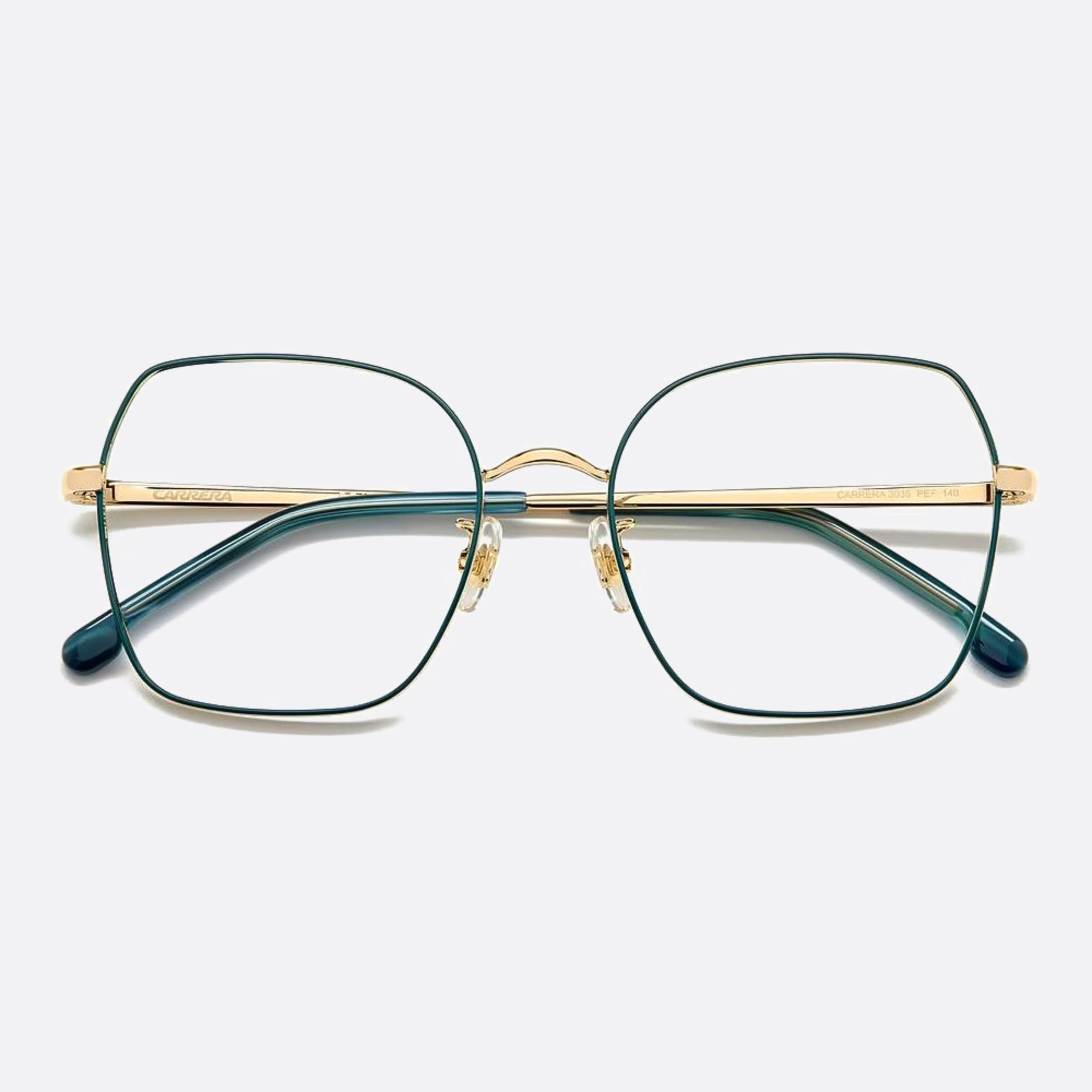 Carrera 53mm Carrera Pef Green Geometric Women Eyeglasses - Detail View