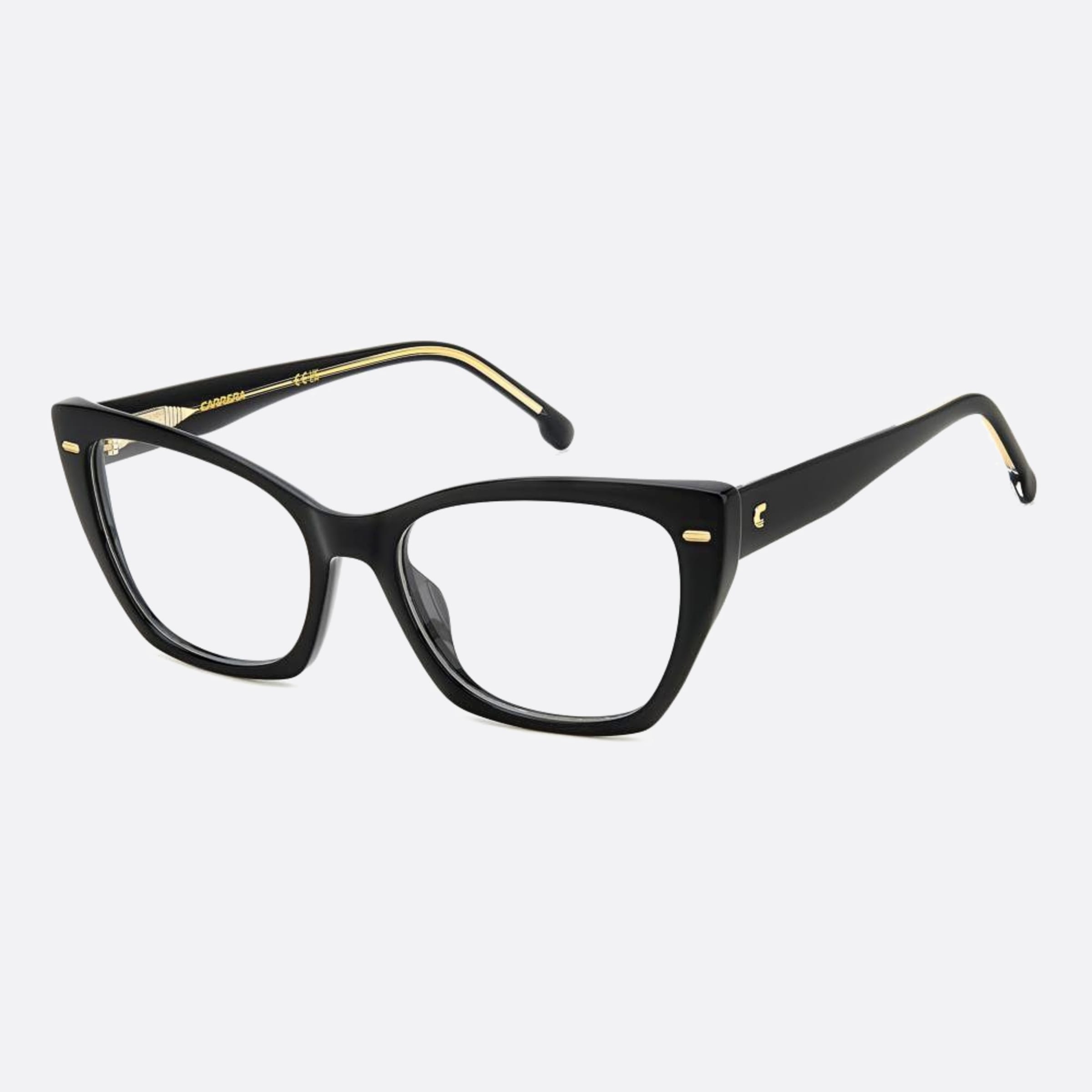 Carrera 54mm Carrera Black Squared Women Eyeglasses - Side View