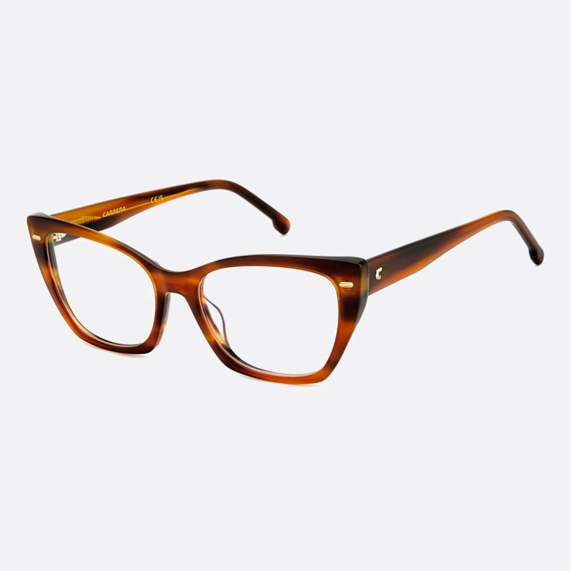 Carrera 54mm Carrera Ex4 Brown Squared Women Eyeglasses - Side View