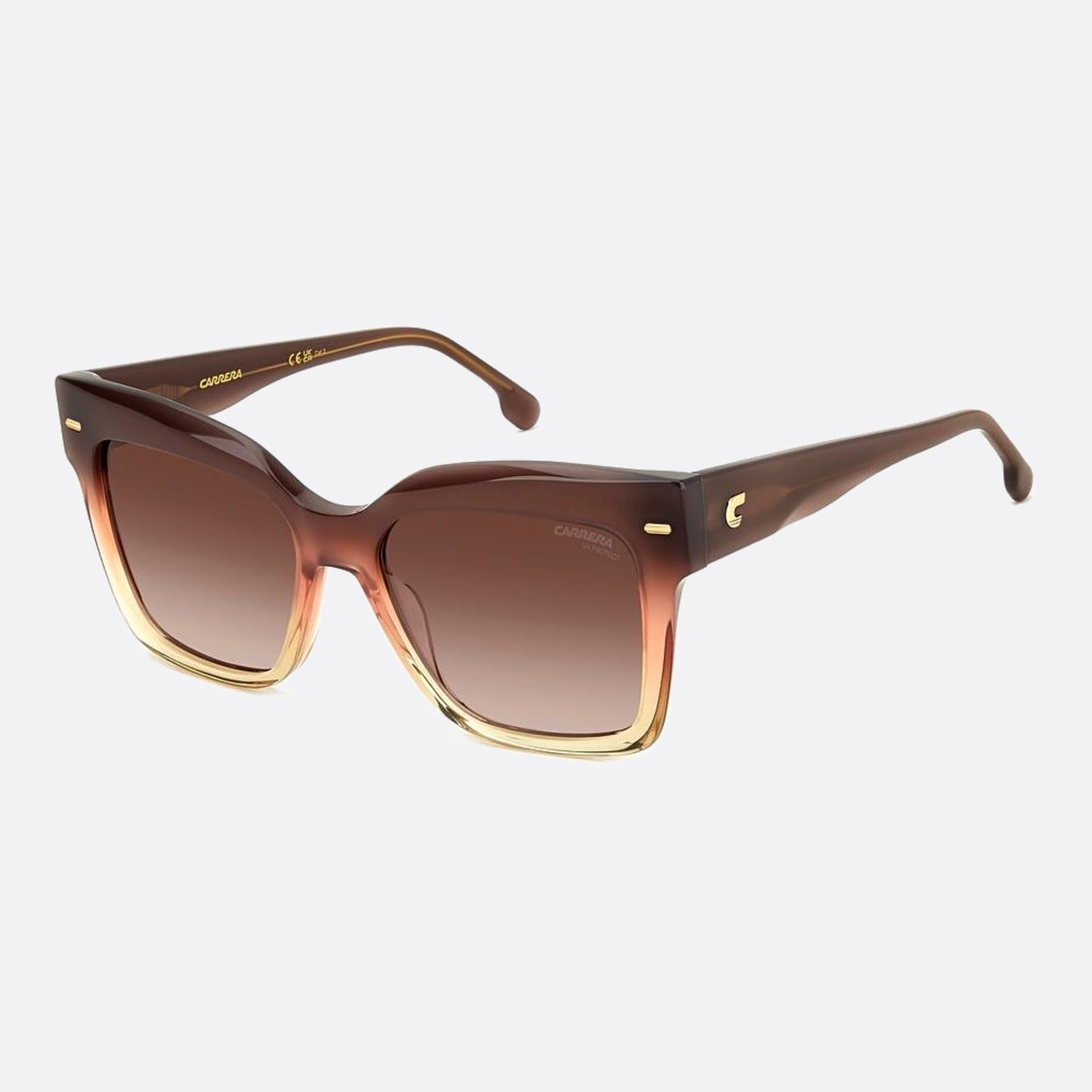 Carrera 54mm Carrera 0my Brown Geometric Women Sunglasses - Side View