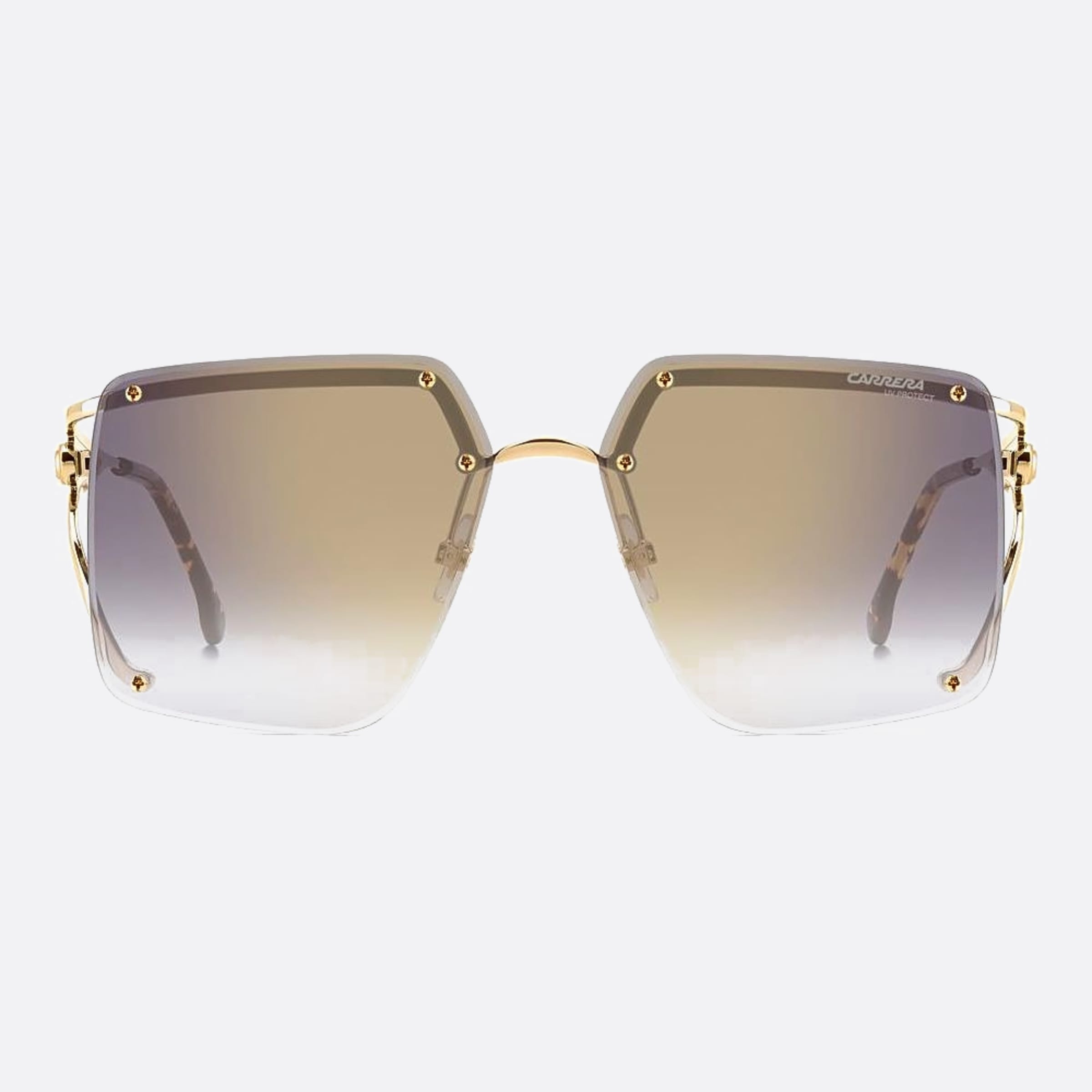 Carrera 60mm Carrera Ft3 Gold Squared Women Sunglasses - Main View
