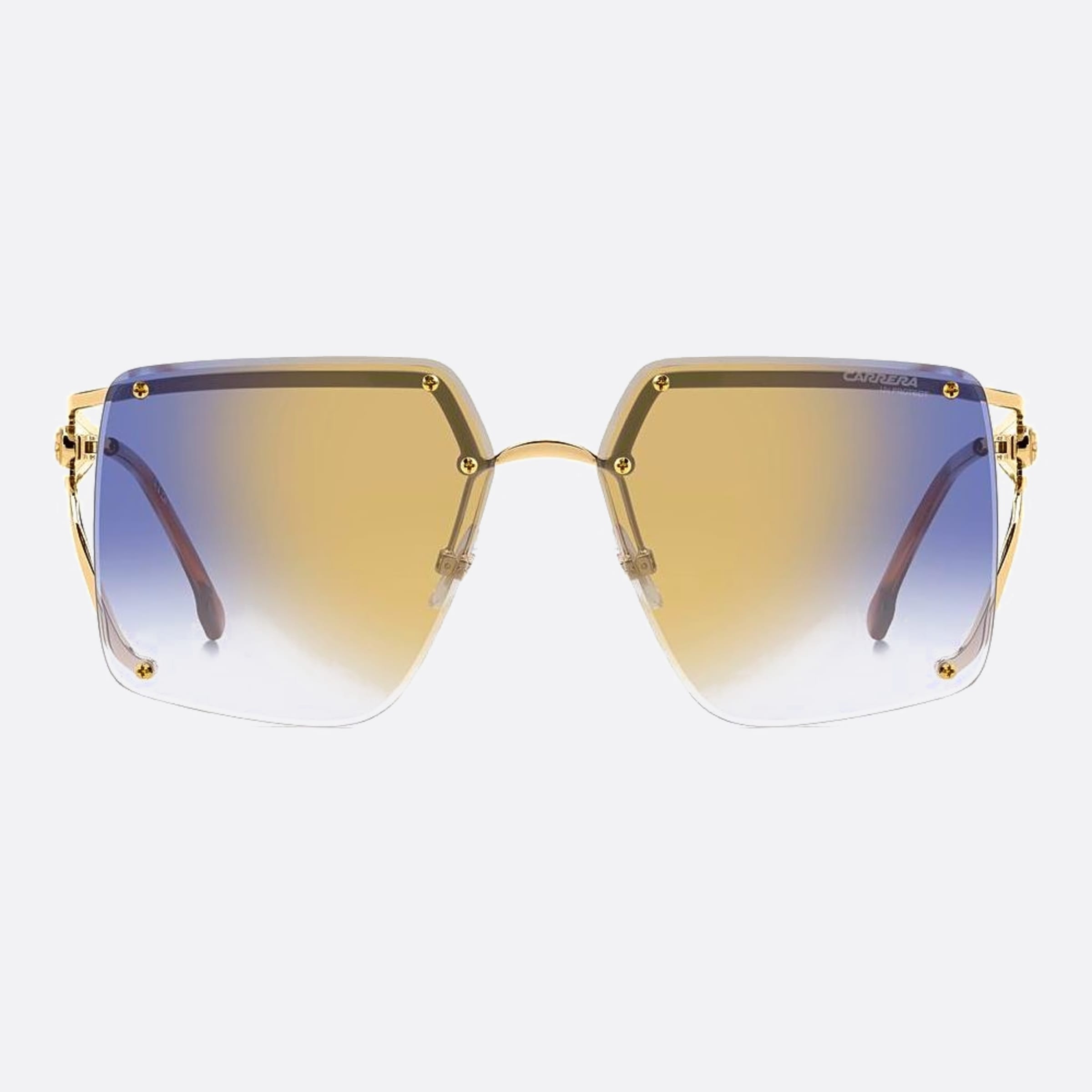 Carrera 60mm Carrera Ky2 Gold Squared Women Sunglasses - Main View