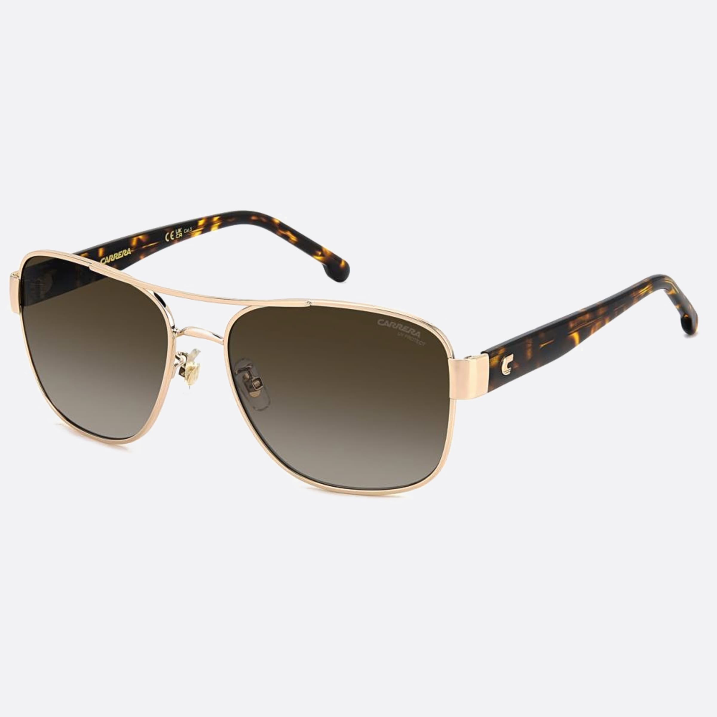 Carrera 58mm Carrera 06j Havana Geometric Women Sunglasses - Side View