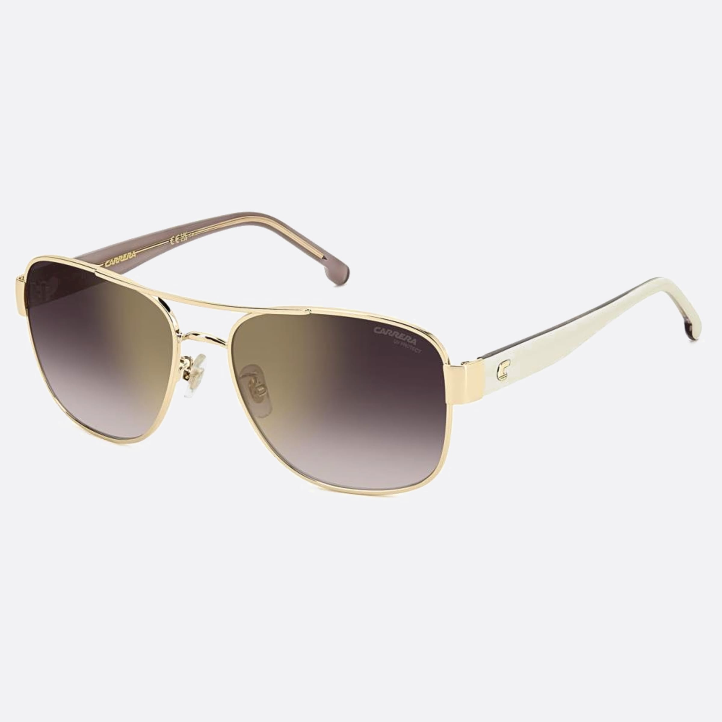 Carrera 58mm Carrera Vvp Gold Geometric Women Sunglasses - Side View