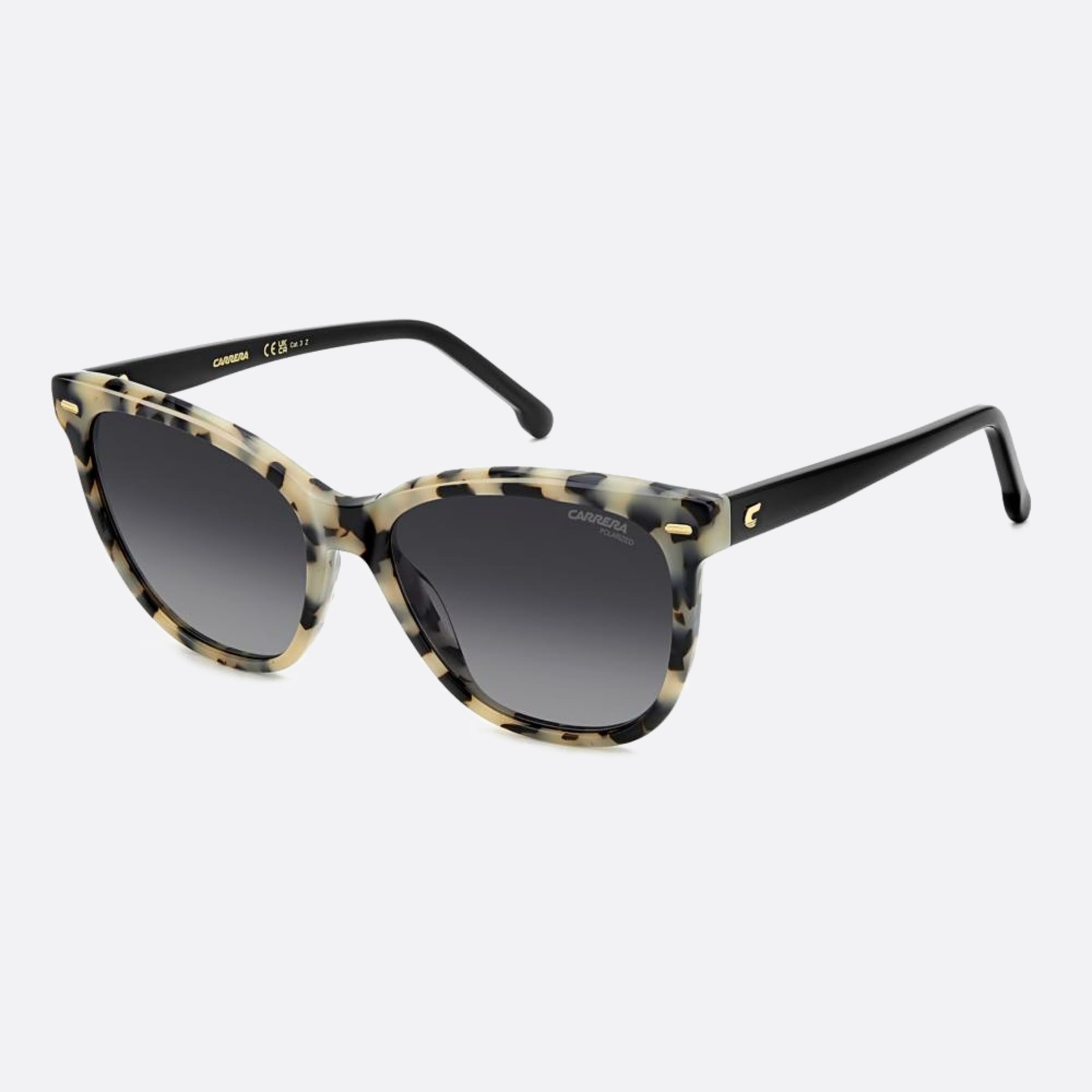 Carrera 56mm Carrera Ahf Havana Cat Eye Polarized Women Sunglasses - Side View