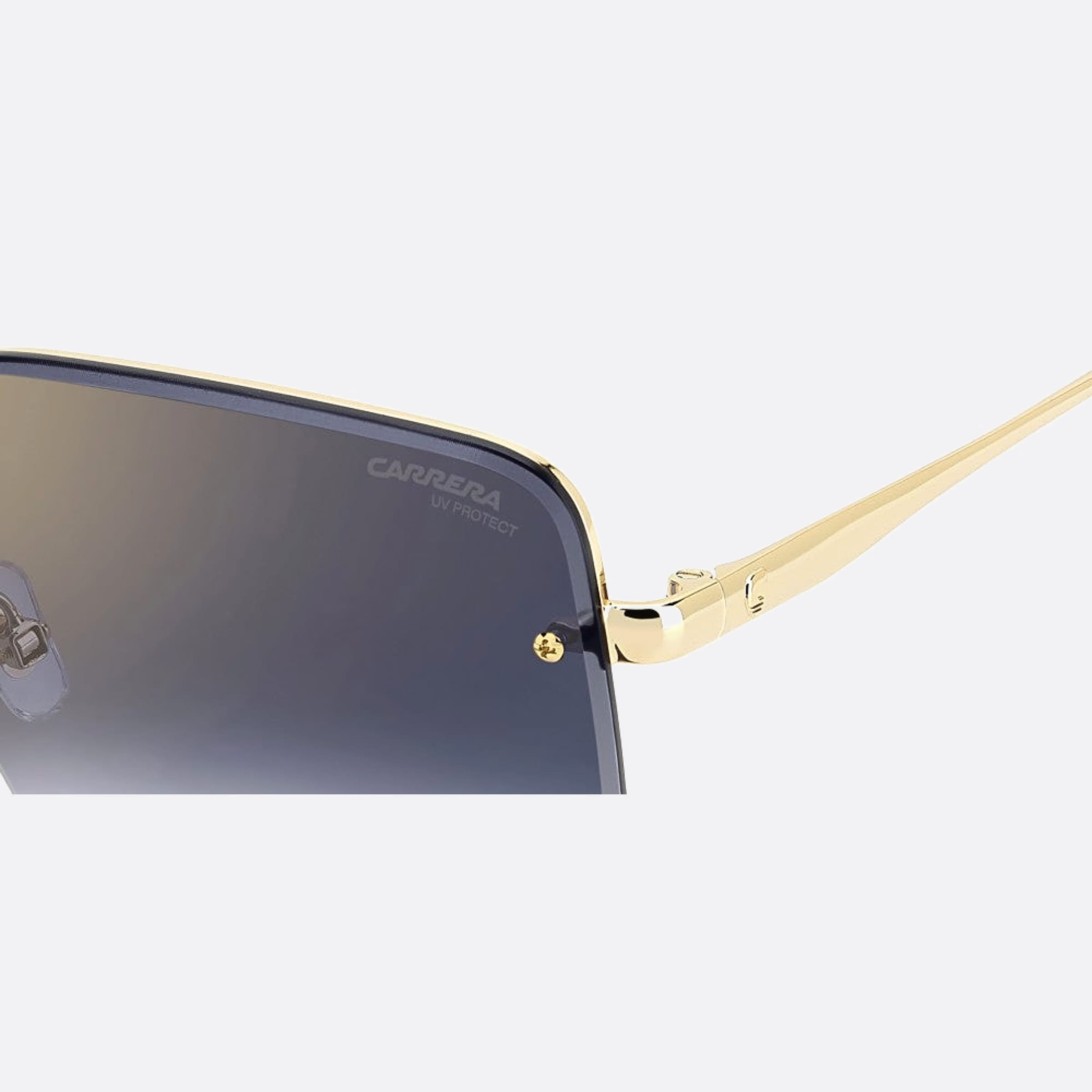 Carrera 61mm Carrera Dm2 Gold Geometric Women Sunglasses - Detail View