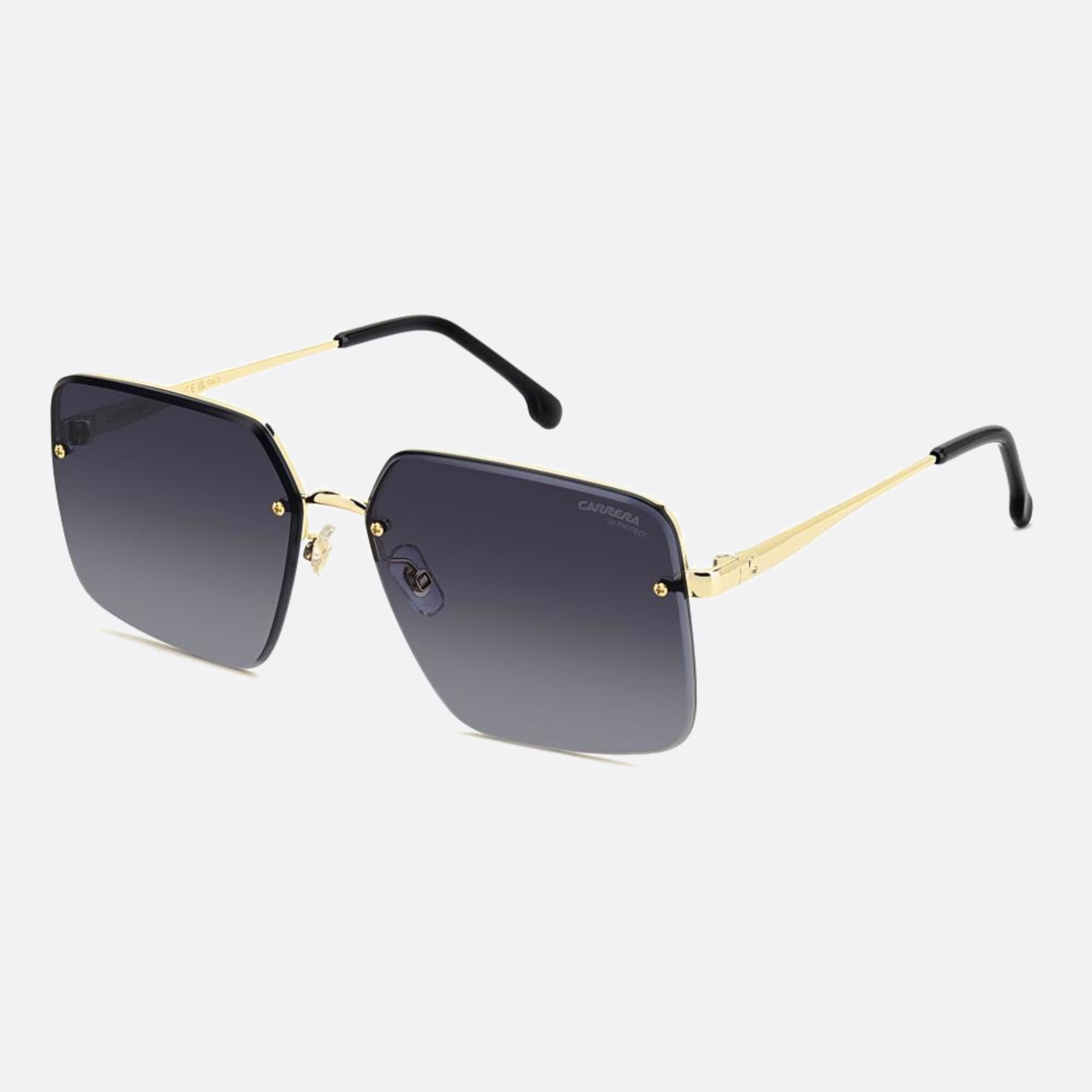 Carrera 61mm Carrera Rhl Gold Geometric Women Sunglasses - Side View