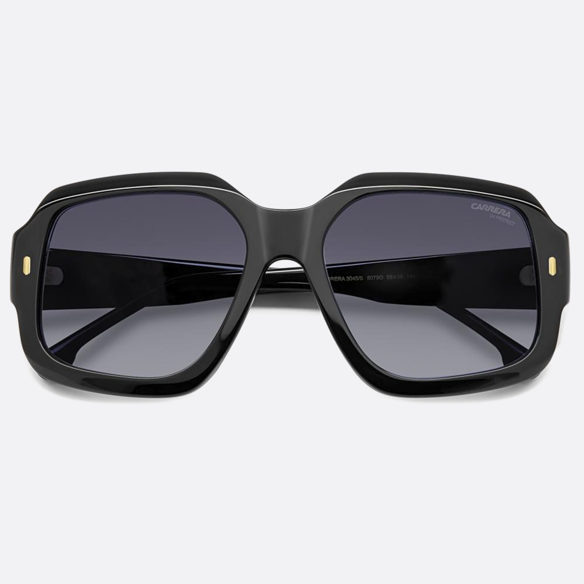 Carrera 56mm Carrera Black Geometric Women Sunglasses - Main View