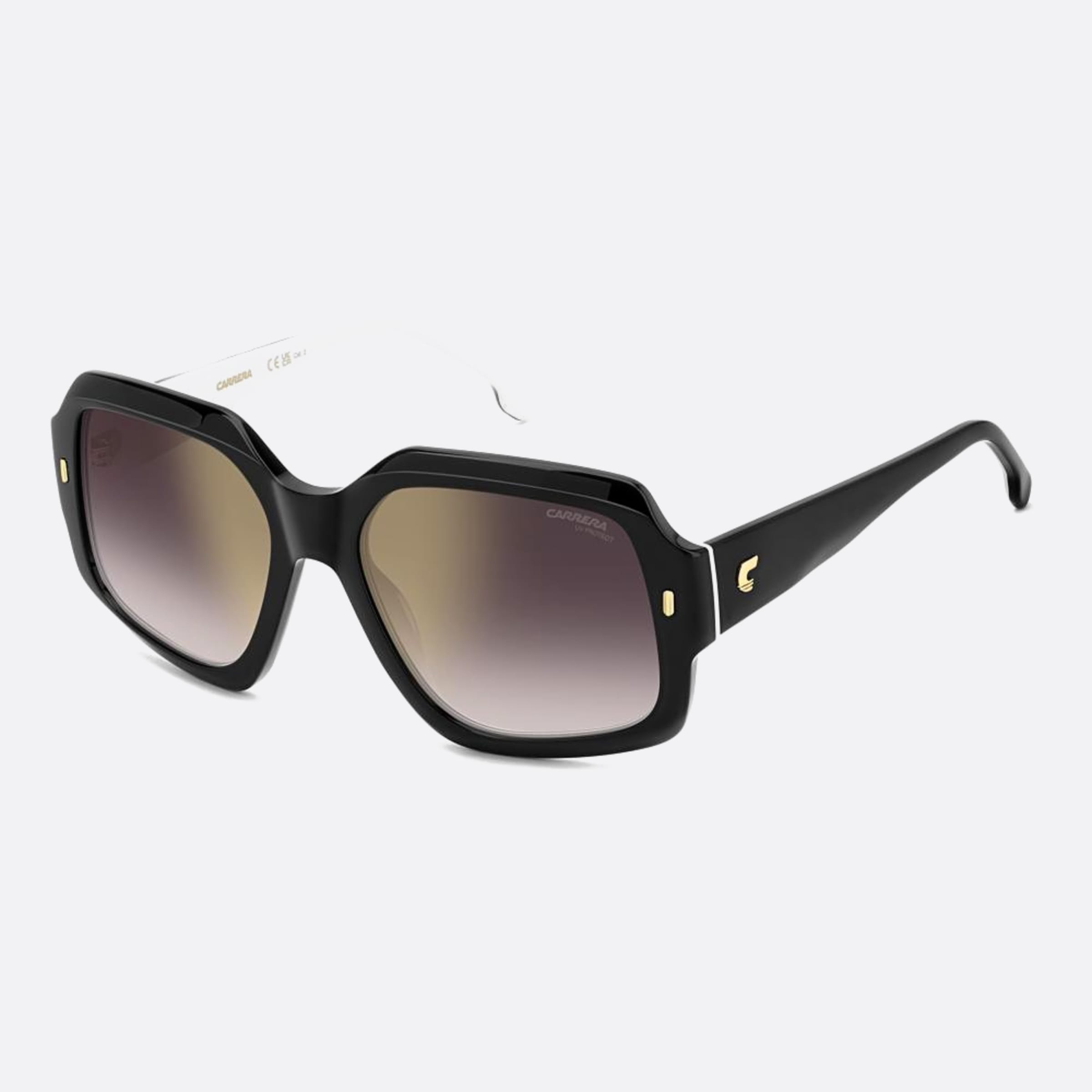 Carrera 56mm Carrera 80s Black Geometric Women Sunglasses - Side View