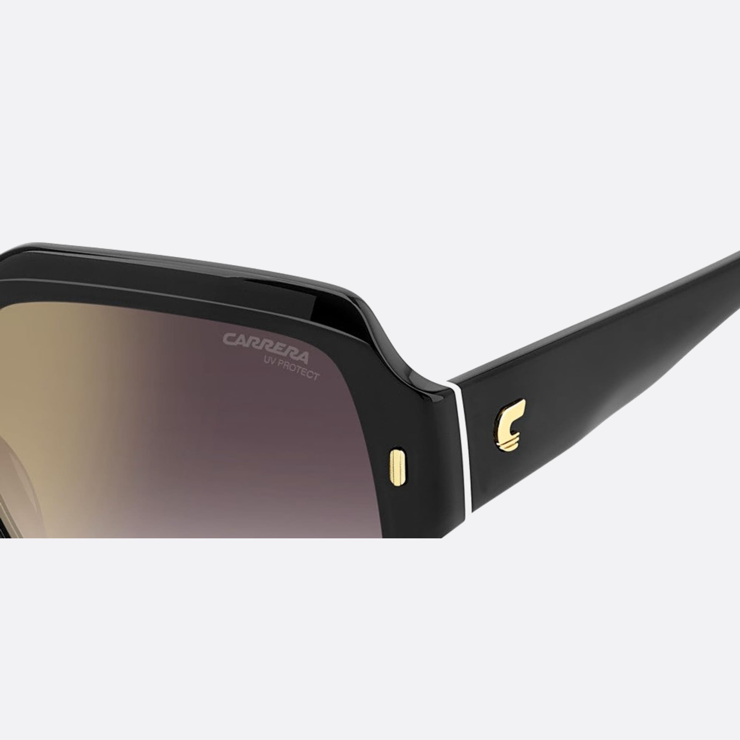 Carrera 56mm Carrera 80s Black Geometric Women Sunglasses - Detail View