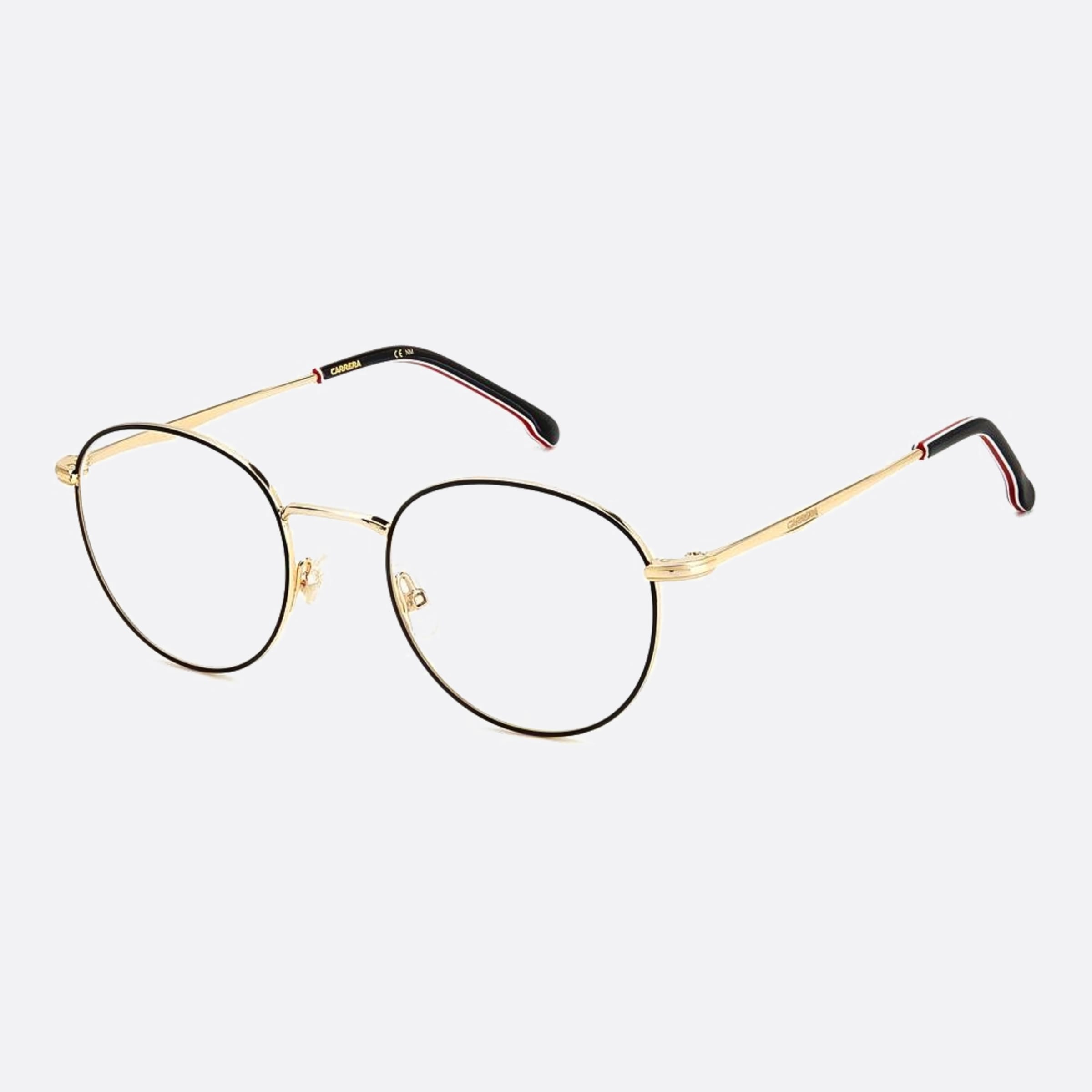 Carrera 50mm Carrera 2m2 Black Round Unisex Eyeglasses - Side View