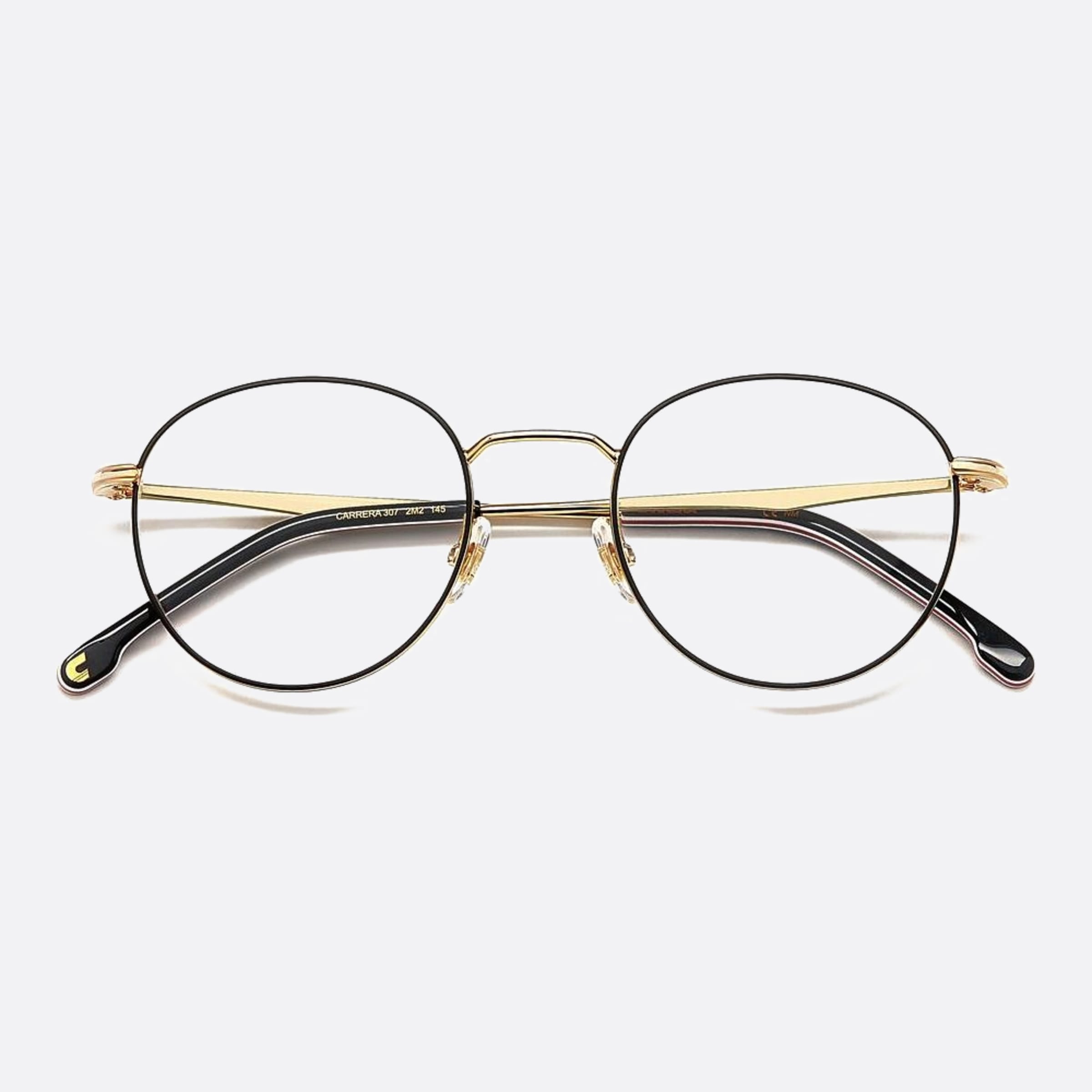 Carrera 50mm Carrera 2m2 Black Round Unisex Eyeglasses - Lifestyle Shot