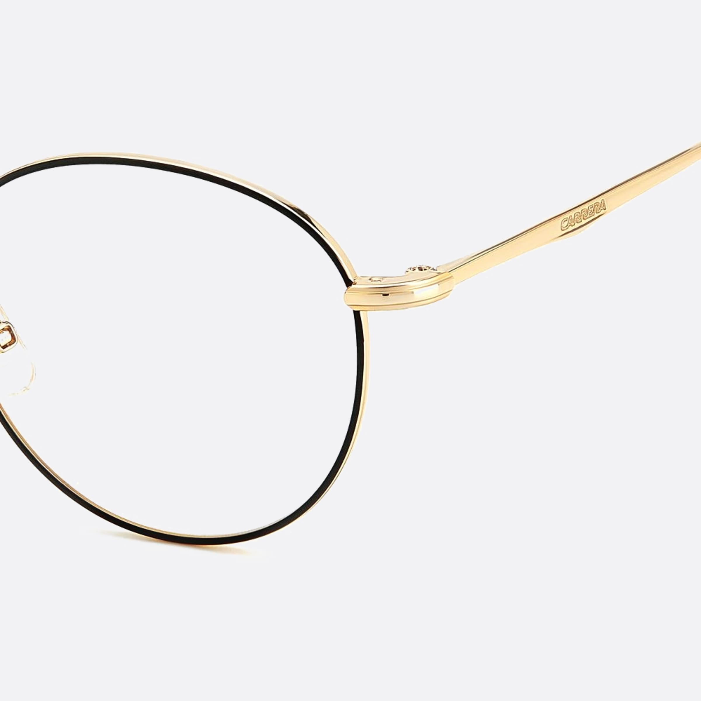Carrera 50mm Carrera 2m2 Black Round Unisex Eyeglasses - Additional Angle