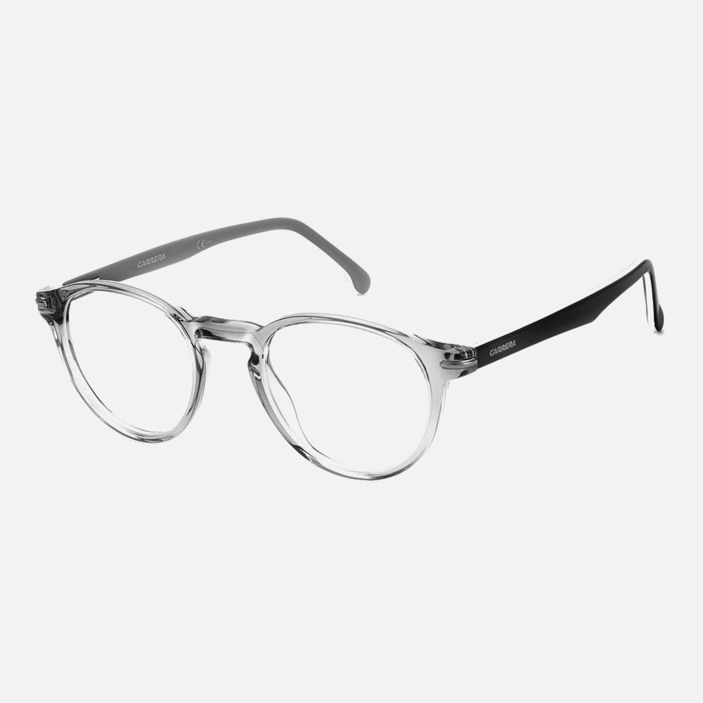 Carrera 48mm Carrera Kb7 Transparent Round Unisex Eyeglasses - Side View