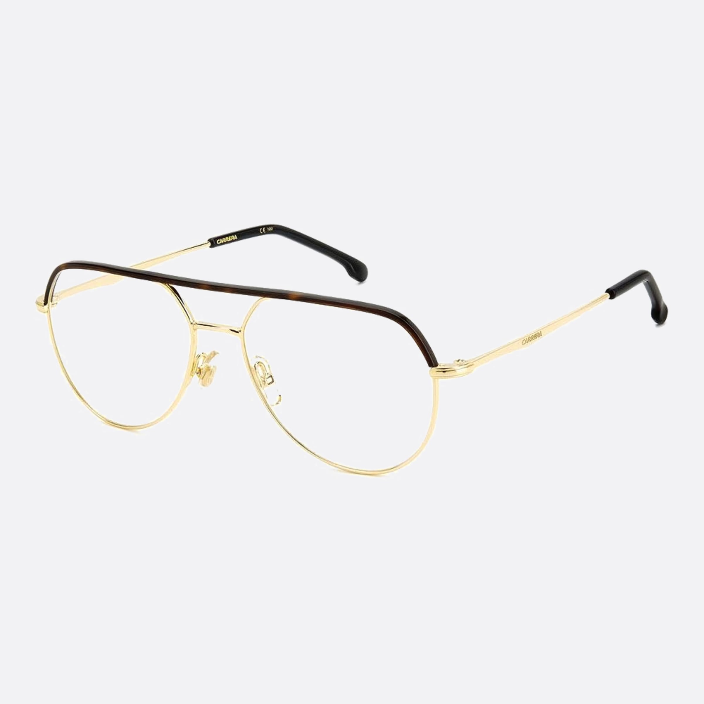 Carrera 55mm Carrera 06j Gold Pilot Unisex Eyeglasses - Side View
